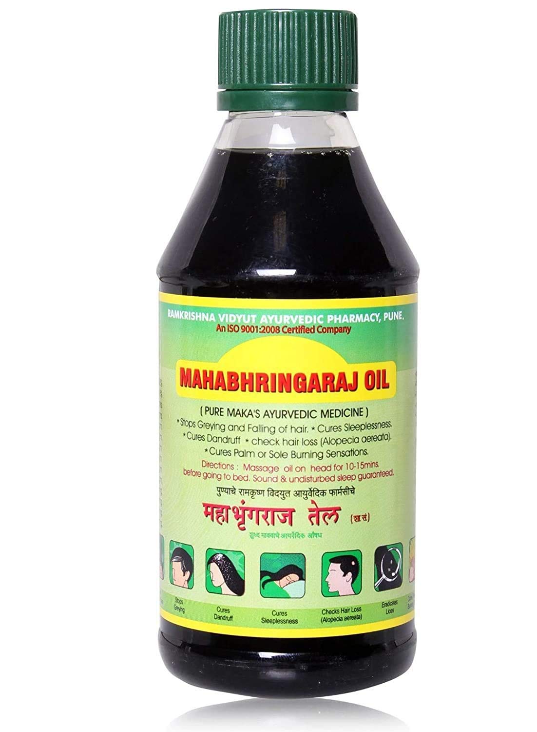 Rvap Maka Mahabhringaraj Oil | Ramakrishna Vidyut Ayurved Pharmacy Mahabhringraj Oil | 500ml