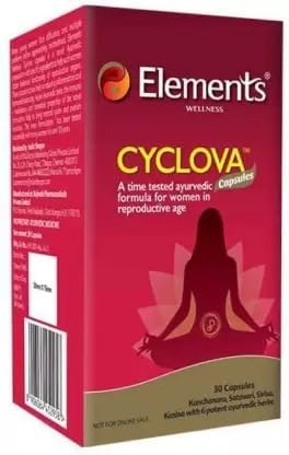 Elements Wellness Cyclova Dietary Supplement, 30 Capsules