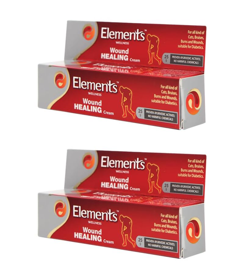 Elements Wellness Wound Healing Cream 25g, Elements Wellness, Wound Healing Cream (Pack Of 2)