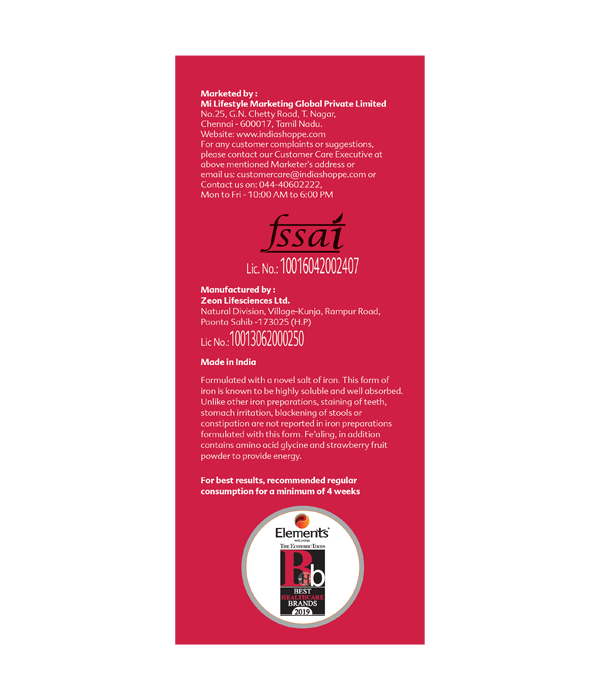 Elements Wellness Fealing Liquid 200 ML, Elements Wellness, Fe’aling Liquid, Is Made Of A Special Form Of Iron