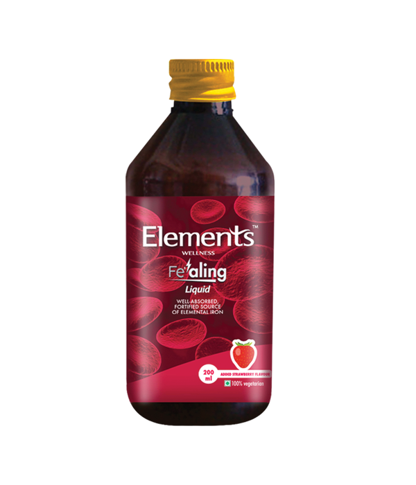 Elements Wellness Fealing Liquid 200 ML, Elements Wellness, Fe’aling Liquid, Is Made Of A Special Form Of Iron