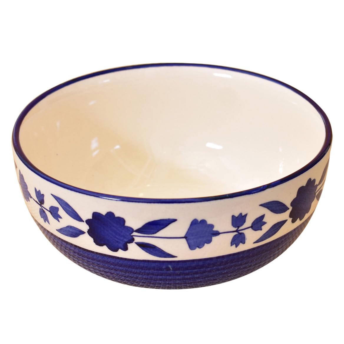 Kunhar Ceramic Serving Bowls (Green, 1500 ml) - 1 Piece