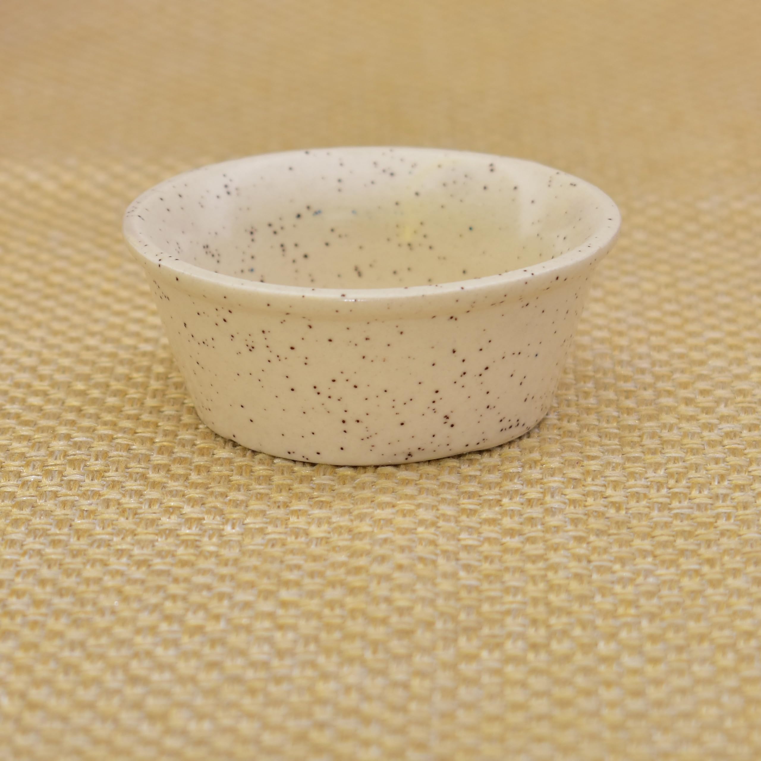 Kunhar Ceramic Sauce Holder - 65 ML, 4 Pieces, White Matt