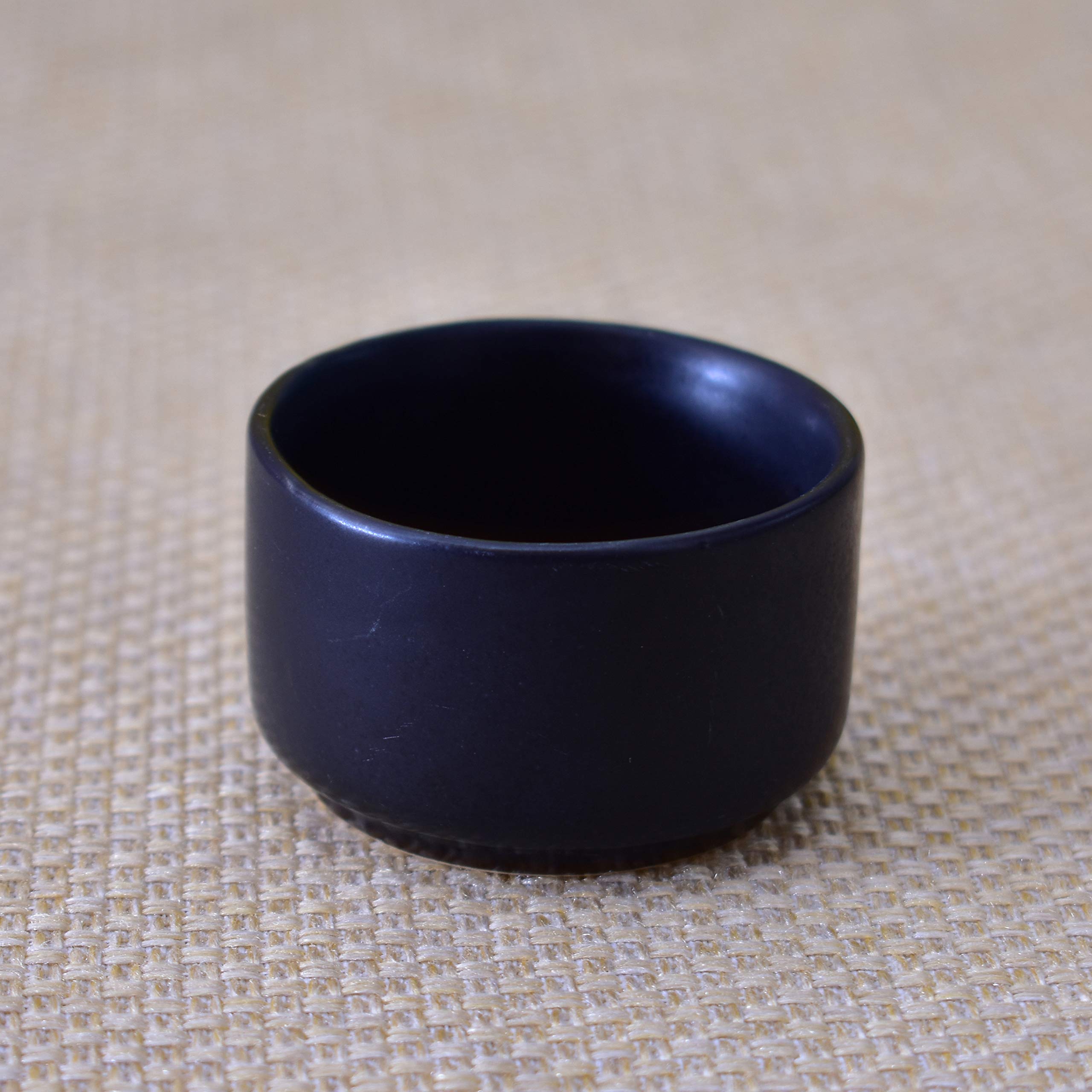 Kunhar Ceramic Sauce Holder - 56 ML, 4 Pieces, White Matt