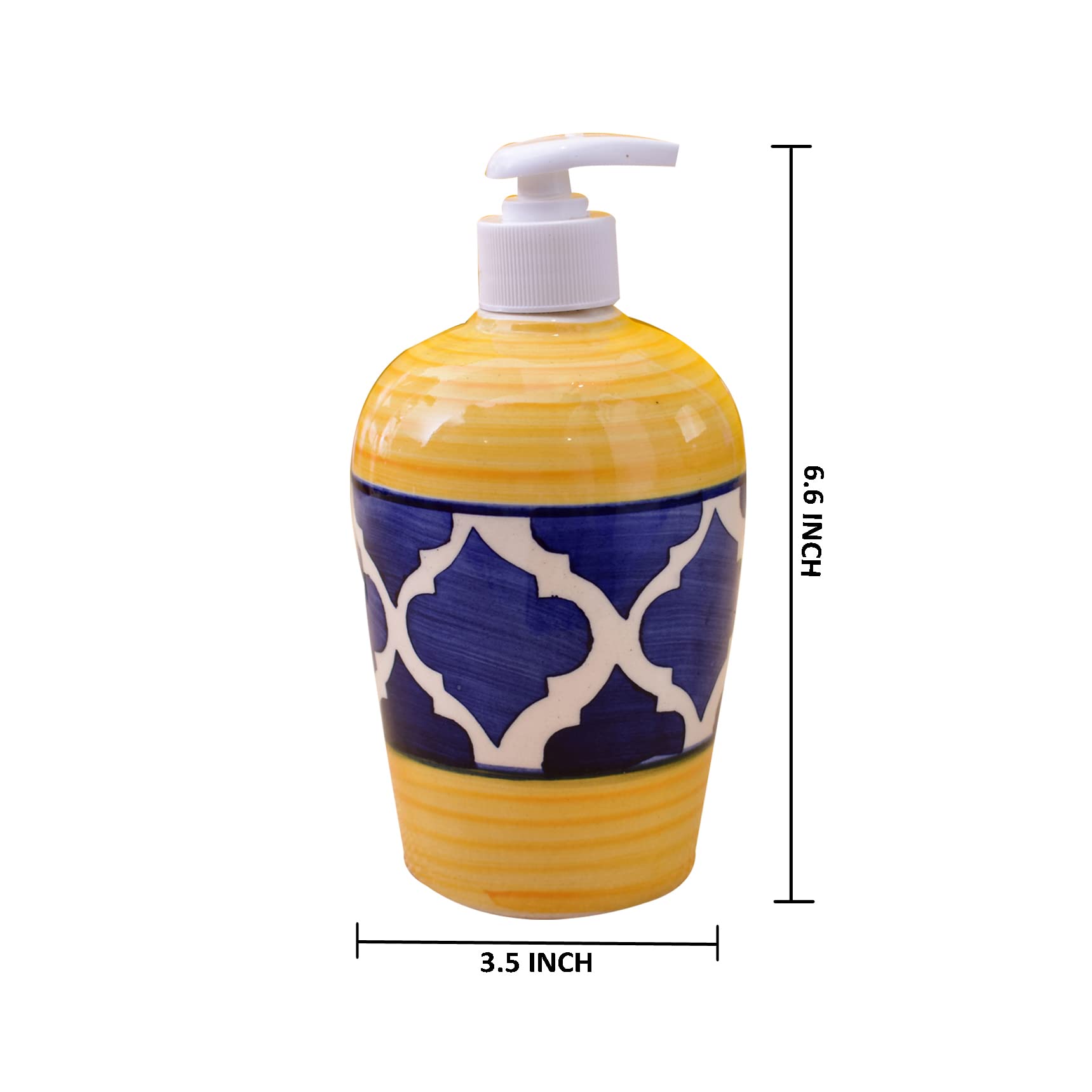 KunhaR Ceramic Liquid Soap Dispenser | Shower Lotion Dispenser | Gel Dispenser | Liquid Shampoo Dispenser
