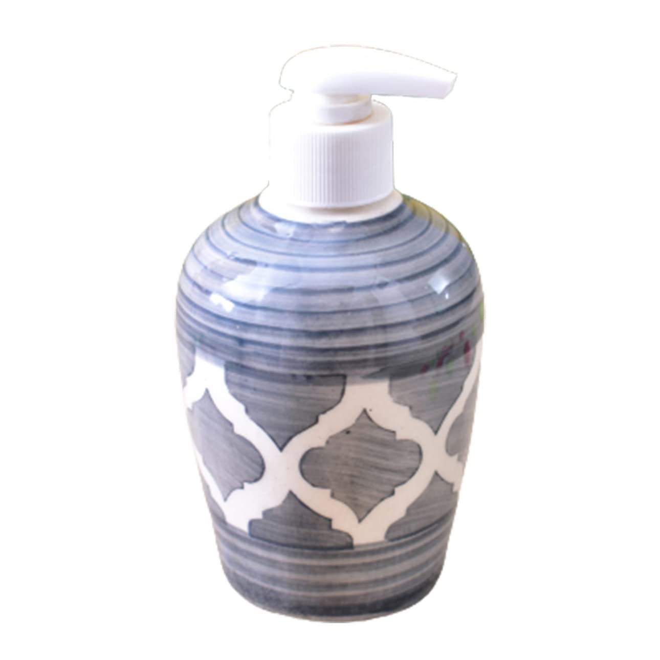KunhaR Ceramic Liquid Soap Dispenser, 300 Ml, Grey