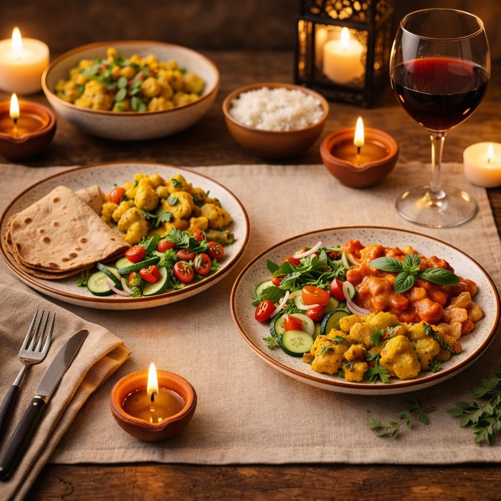 Kunhar Ceramic Dinner Plates 10 Inch Set of 2 | Rustic Ivory Speckled Finish | Premium Glazed Stoneware | Microwave & Dishwasher Safe | Serving Plates for Dinner, Pasta & Salad