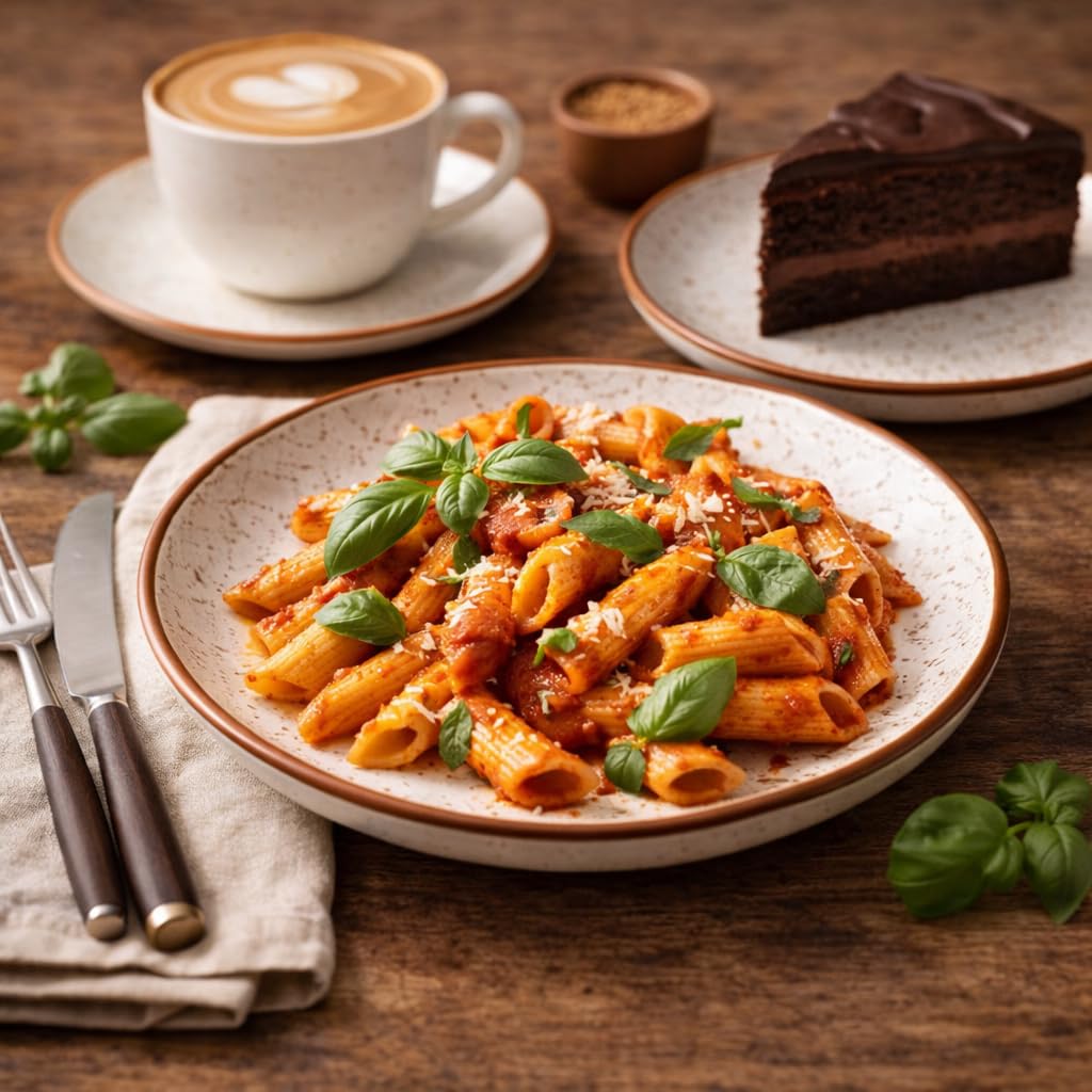 Kunhar Ceramic Dinner Plates 10 Inch Set of 2 | Rustic Ivory Speckled Finish | Premium Glazed Stoneware | Microwave & Dishwasher Safe | Serving Plates for Dinner, Pasta & Salad