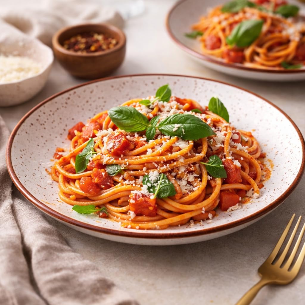 Kunhar Ceramic Dinner Plates 10 Inch Set of 4 | Rustic Ivory Speckled Finish | Premium Glazed Stoneware | Microwave & Dishwasher Safe | Serving Plates for Dinner, Pasta & Salad