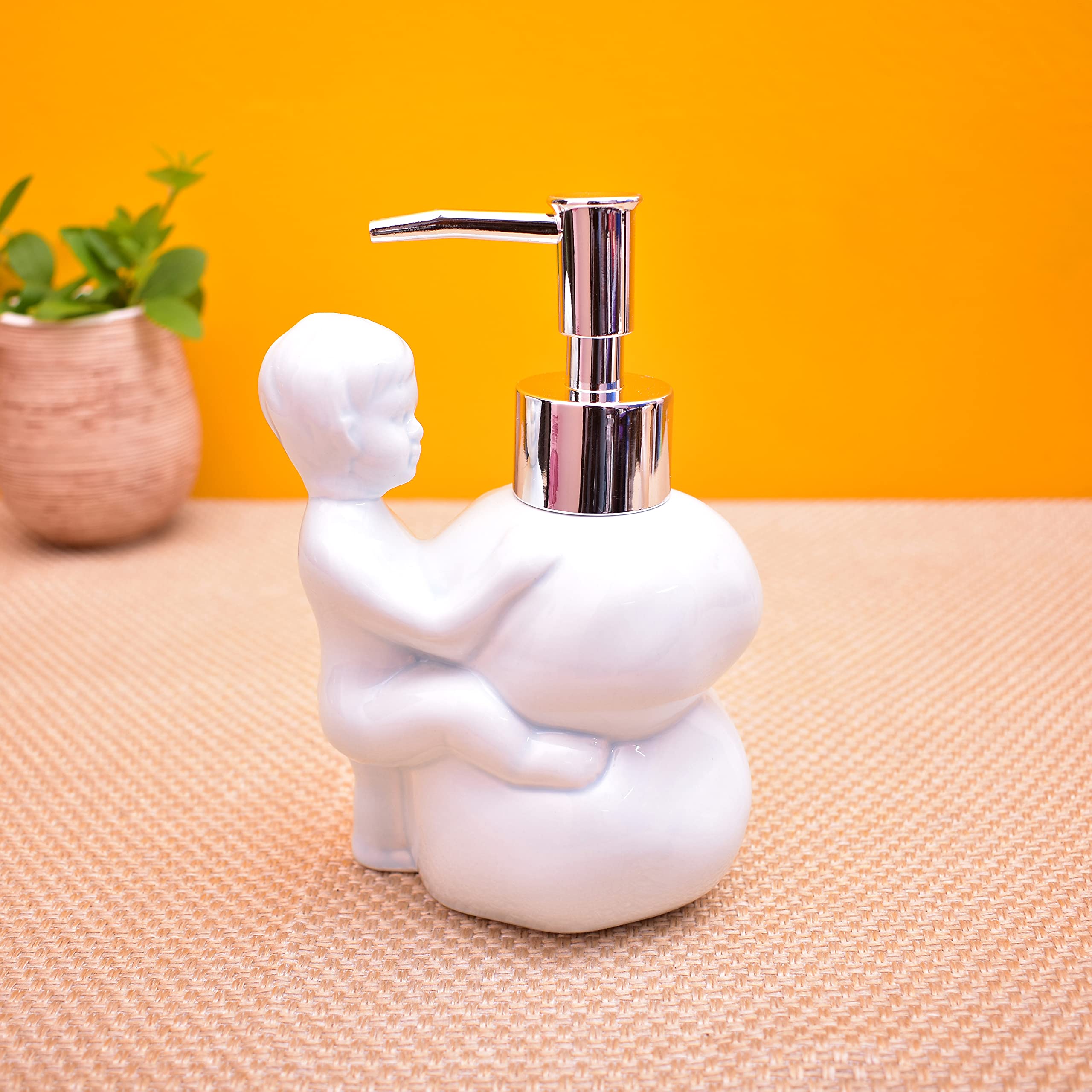 KunhaR Ceramic Liquid Soap Dispenser, 350 Ml, Mercury