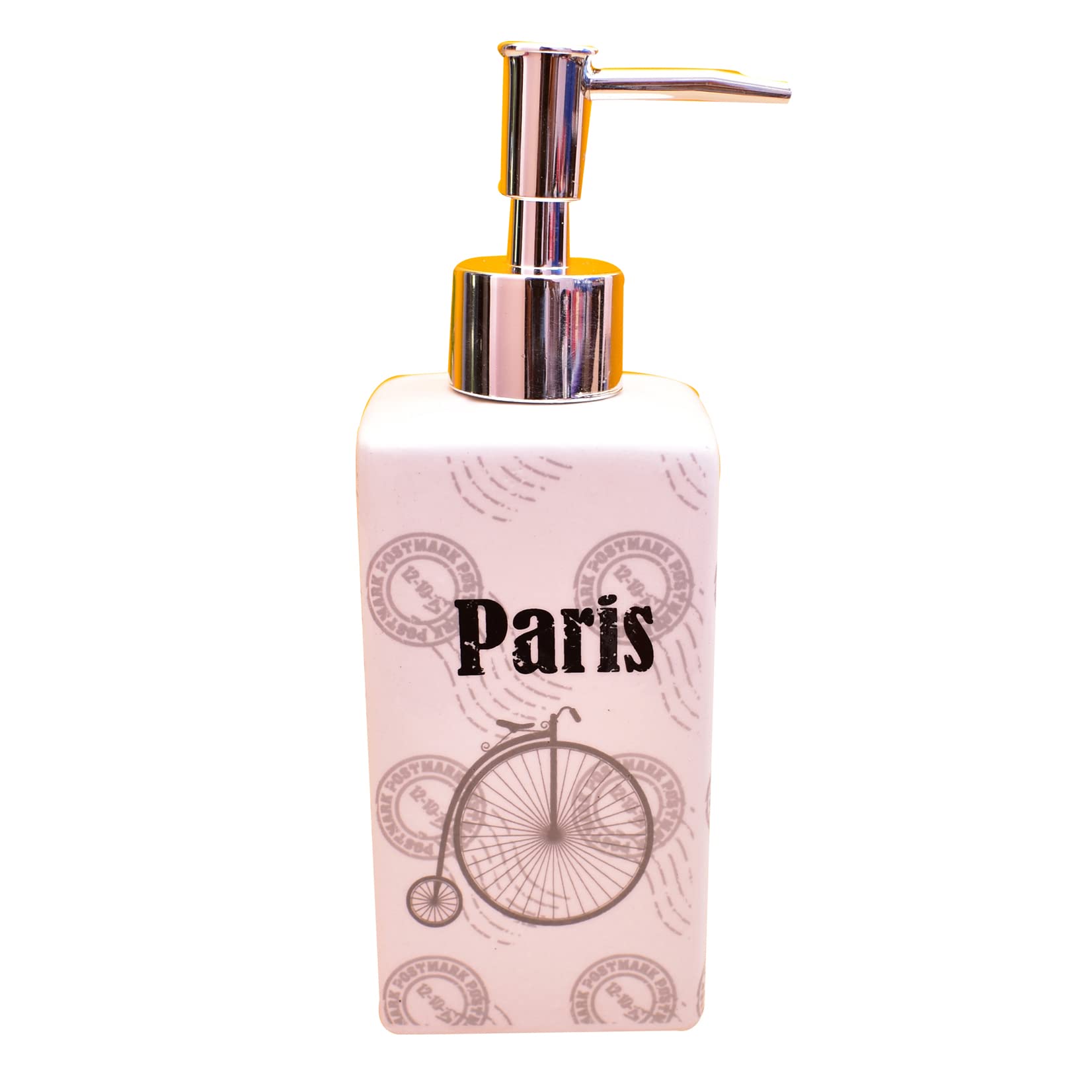 KunhaR Ceramic Liquid Soap Dispenser, 300 Ml, White