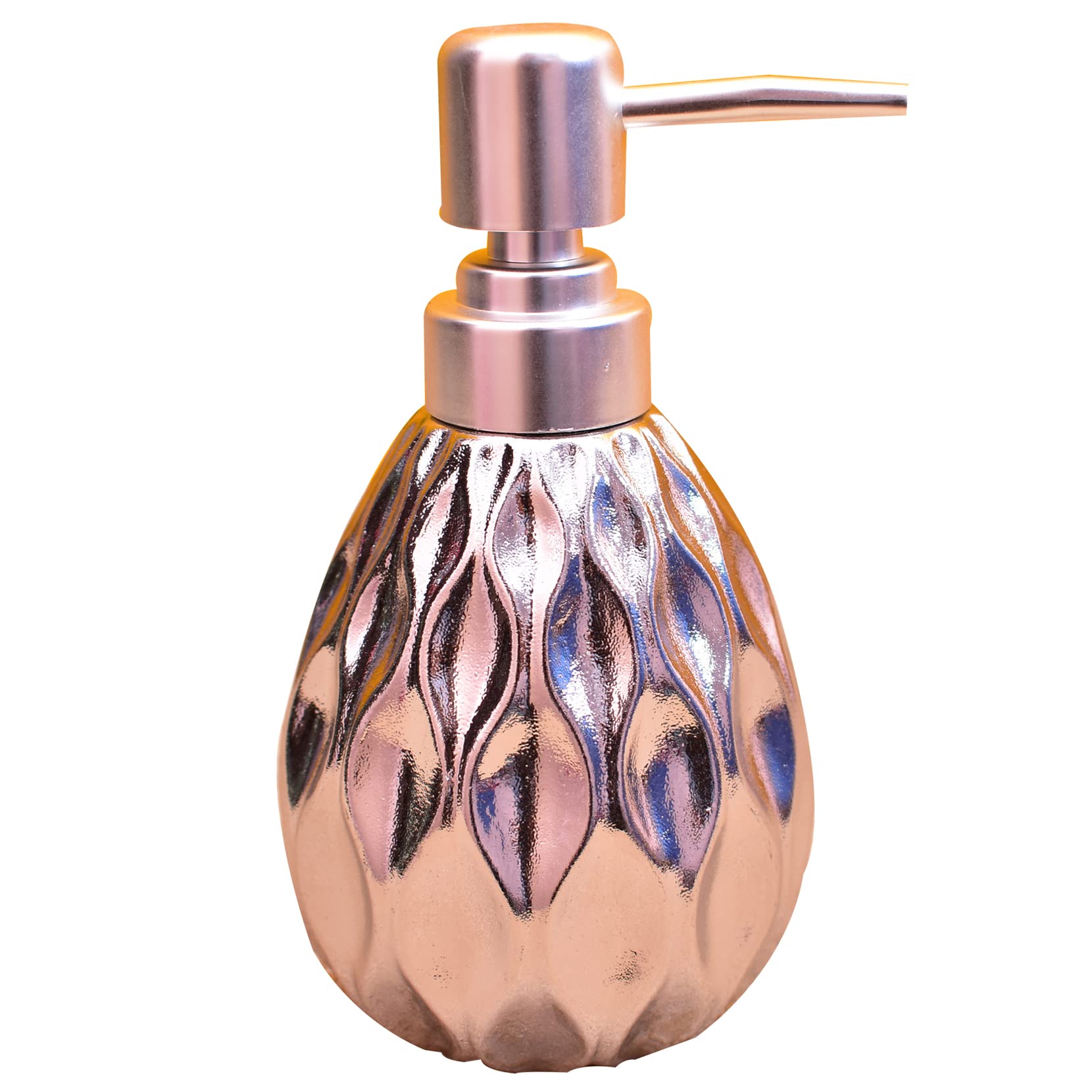 KunhaR Ceramic Liquid Soap Dispenser, 400 Ml, Silver