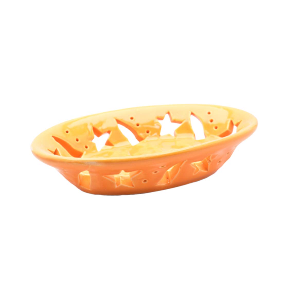 KunhaR Ceramic Soap Dish Holder, 1 Piece Yellow