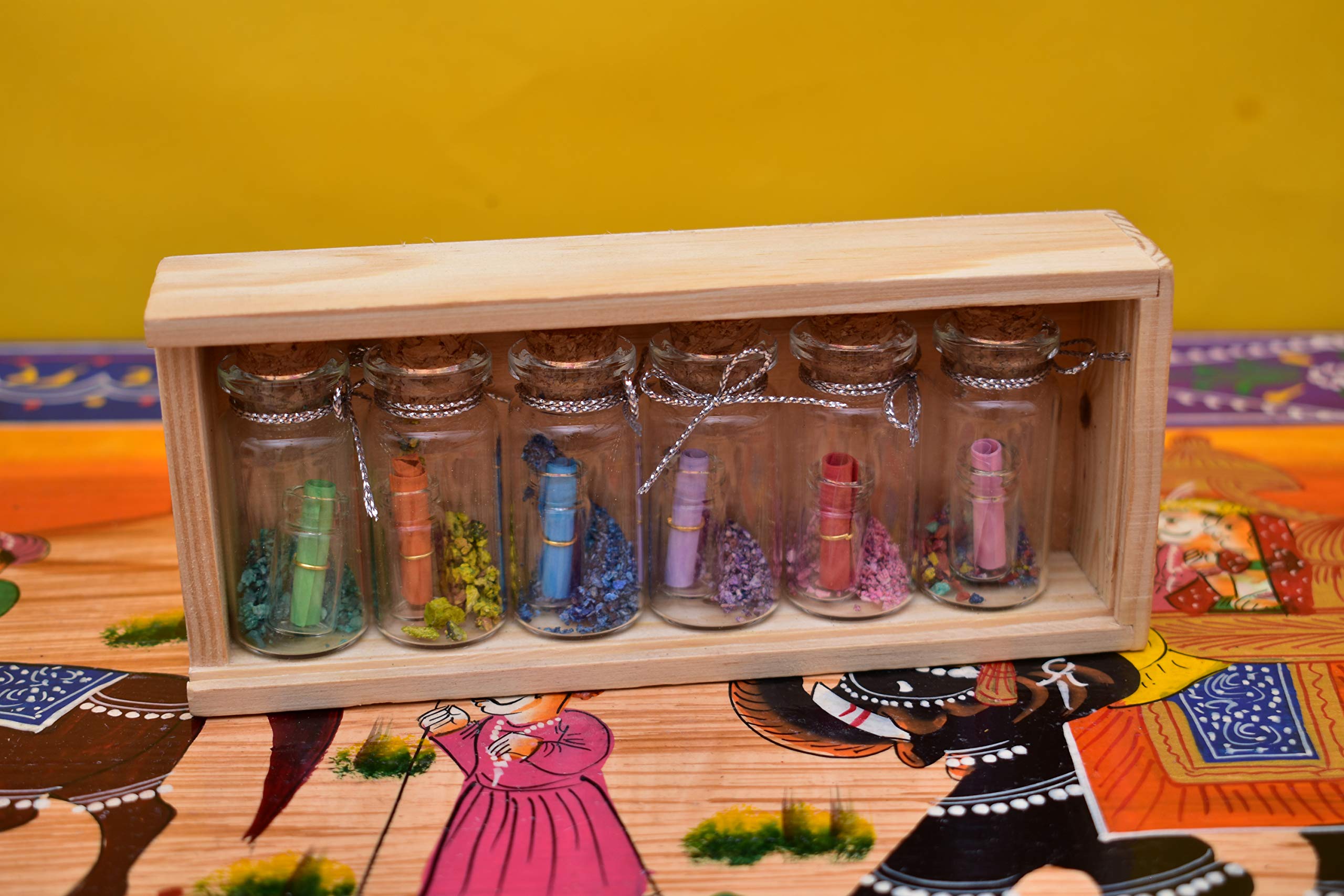 Kunhar Message in a Bottle Glass Favor Bottle, Party Gift, Wedding Decorations, Set of 6