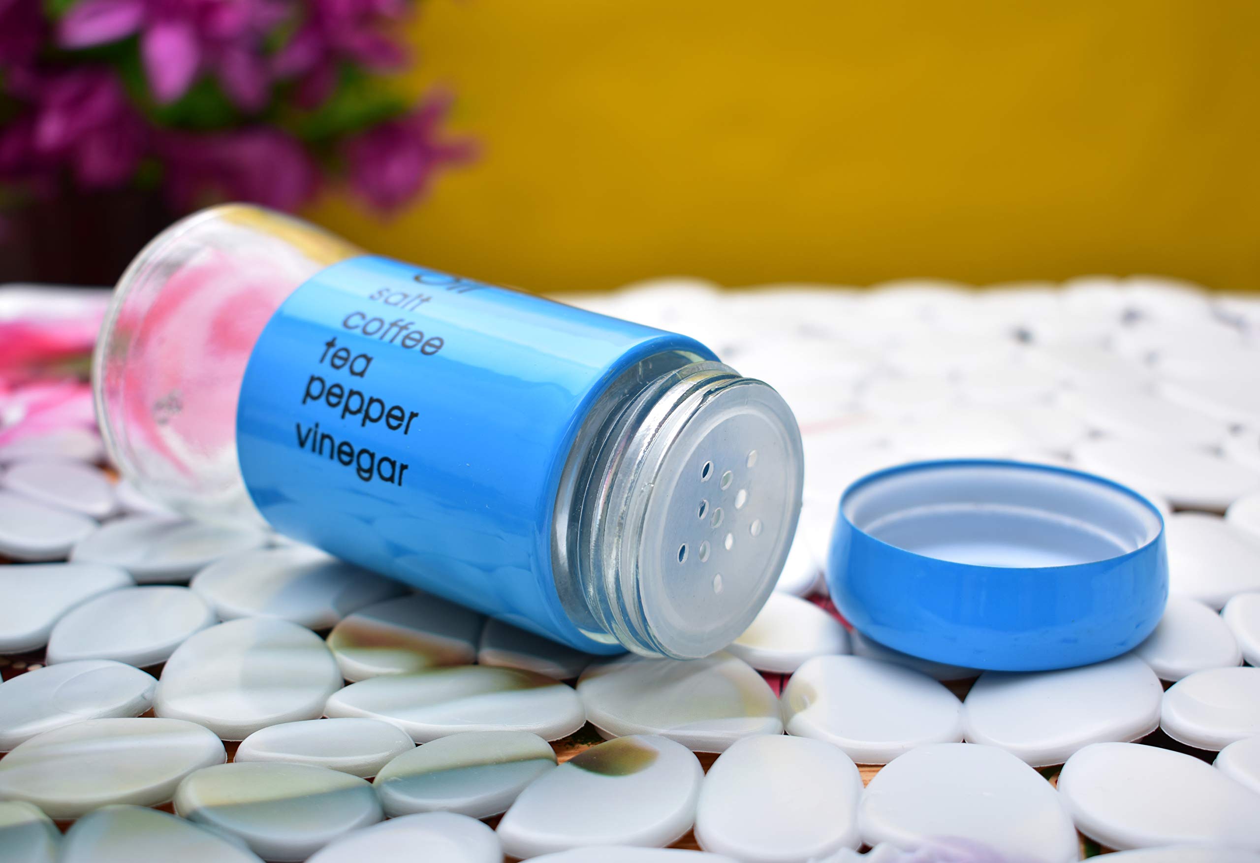 KunhaR Pepper Shaker | Salt Shaker Dispenser | Spice Dispenser - Perfect for Table Salt, White and Black Pepper - 2 Piece