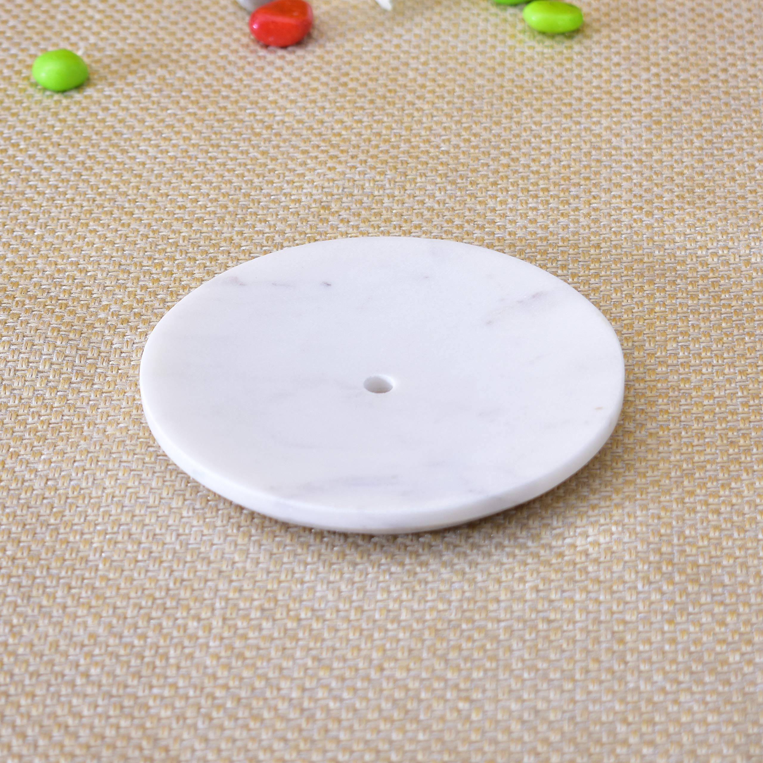 KunhaR Natural Marble Soap Dish Holder Elegant Stone Accessory for Bathroom & Wash Basin