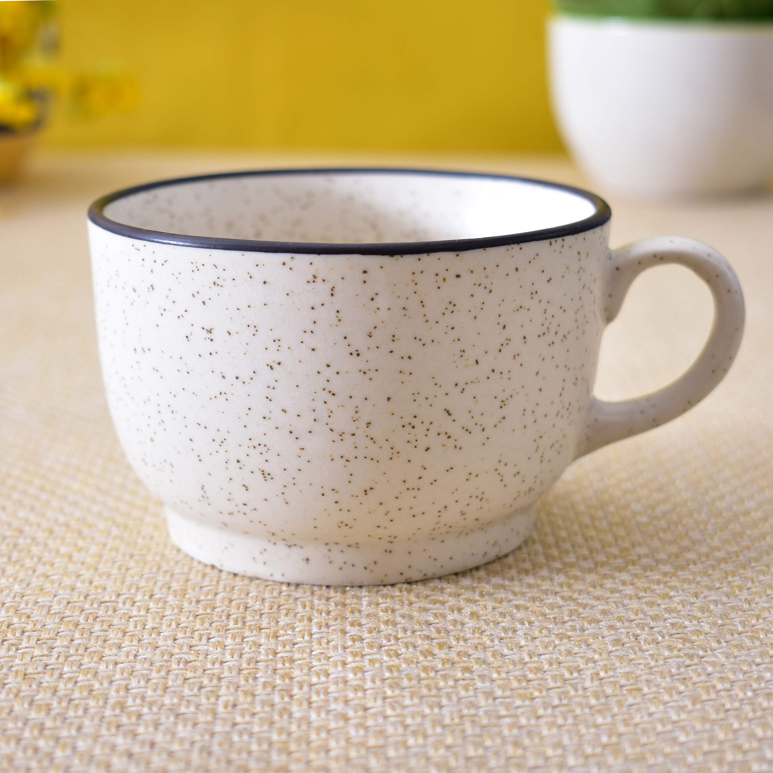 Kunhar Ceramic Soup Mug - White Matt, 1 Piece