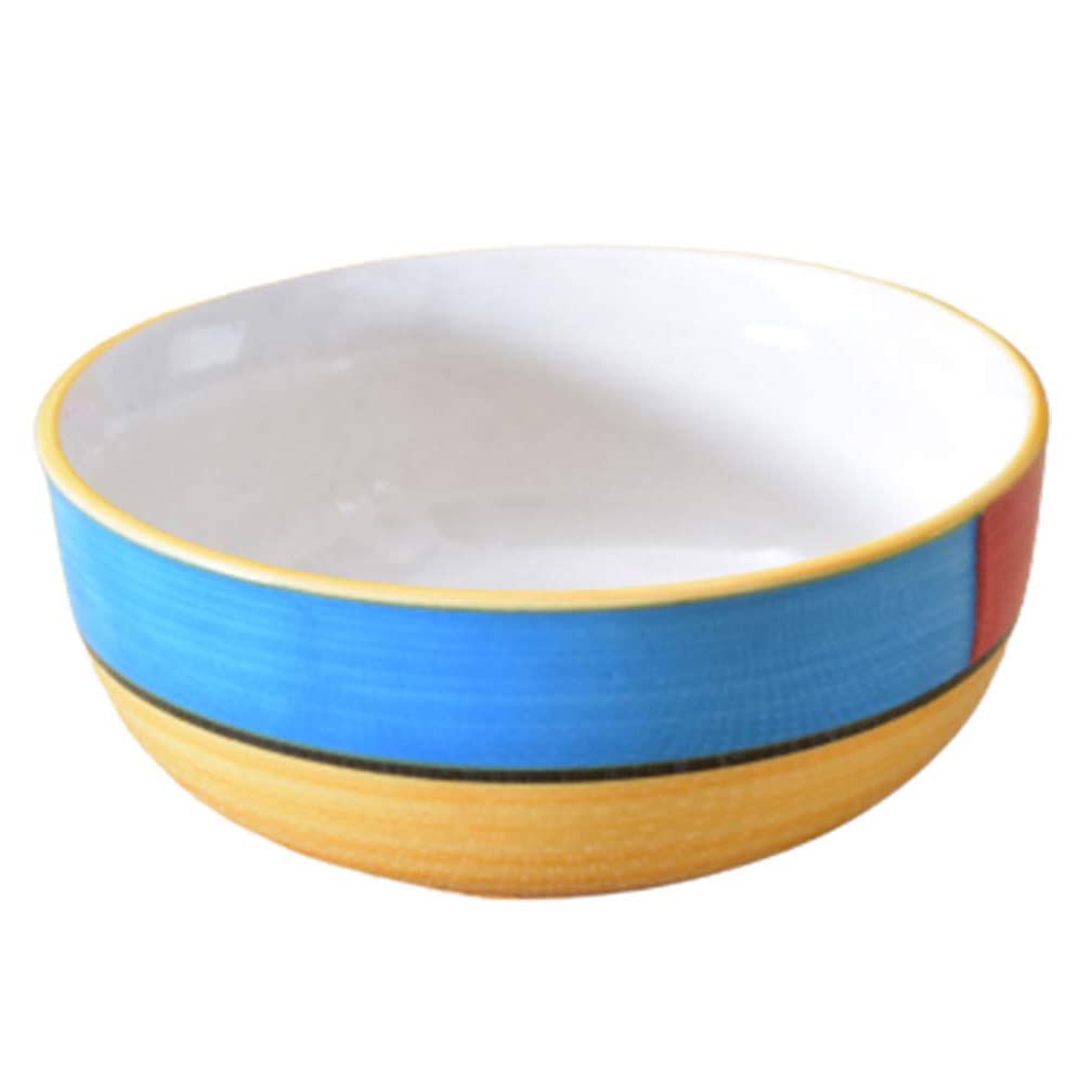 Kunhar Ceramic Serving Bowls (Yellow, 400 ml) - 2 Pieces