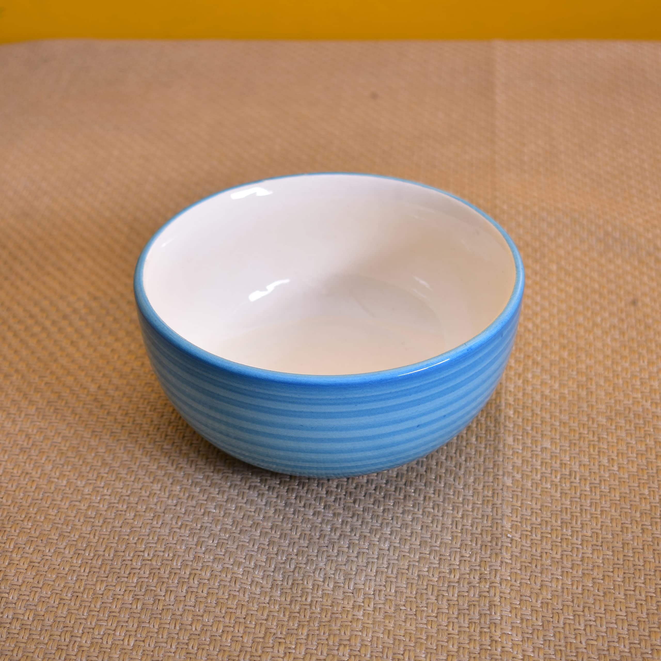 Kunhar Ceramic Bowls - 800 Ml, 1 Piece, Crystal Blue