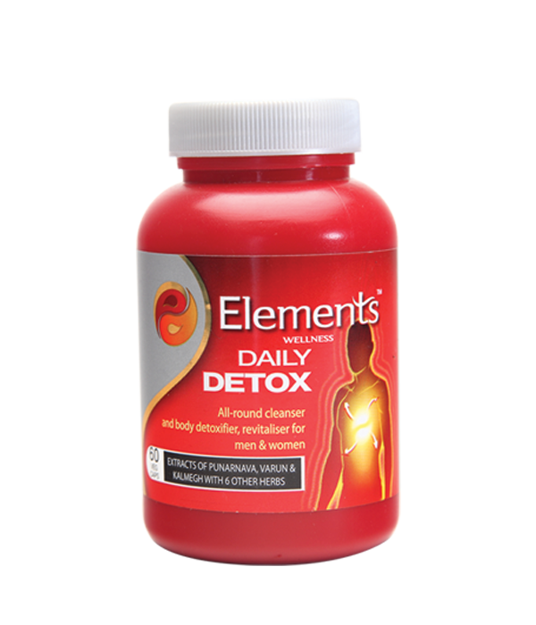 Elements Wellness Daily Detox 60 Capsules, Elements Wellness, Daily Detox