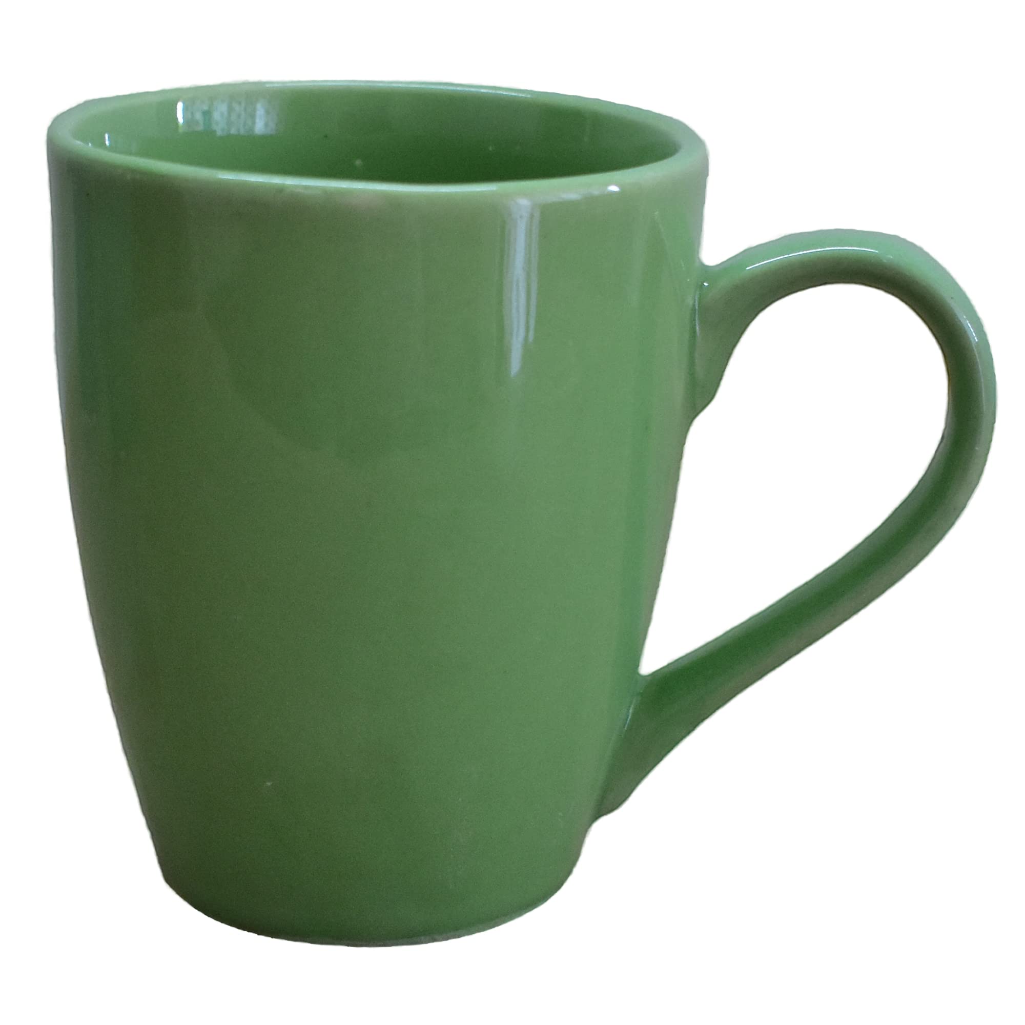 Kunhar Ceramic Coffee Mug, Ceramic Milk Mug - 350 Ml, 1 Piece, Hippie Green