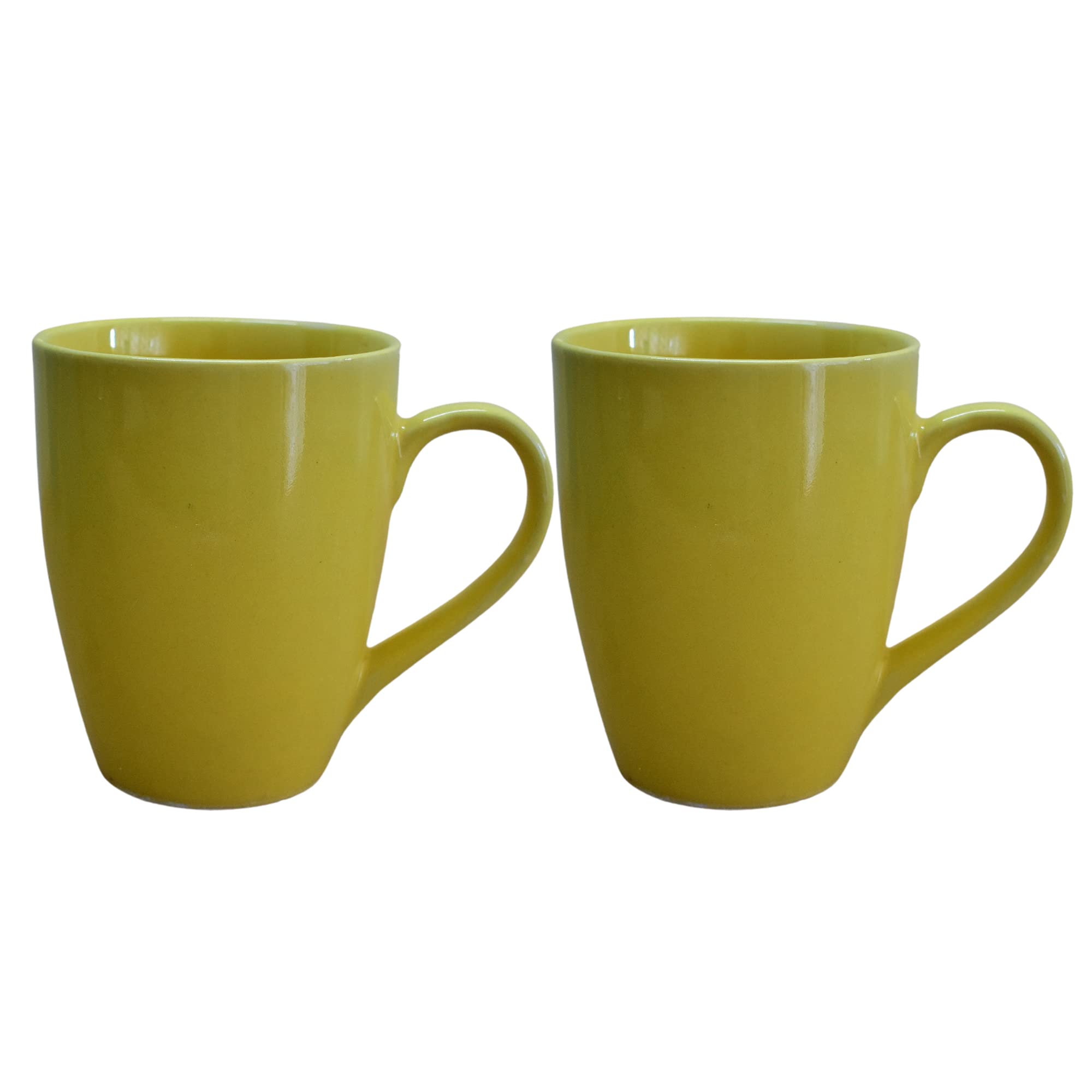 Kunhar Ceramic Coffee Mug, Ceramic Milk Mug - 350 Ml, 2 Pieces, Luxor Gold