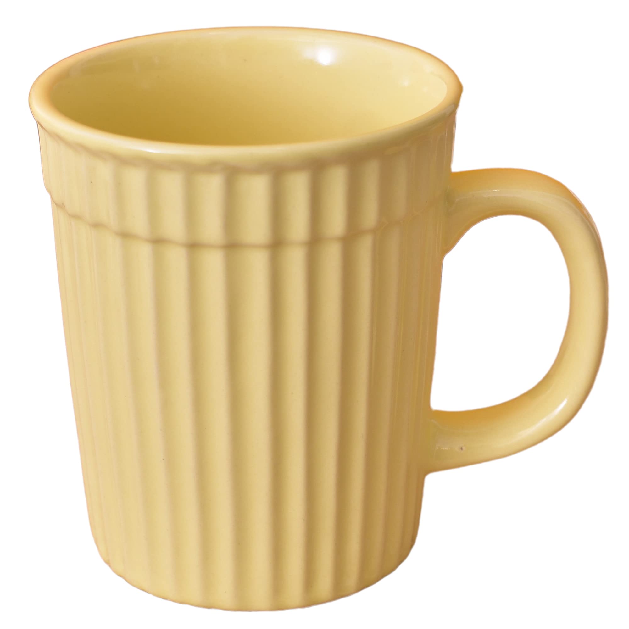 Kunhar Ceramic Coffee Mugs - 1 Piece, Lemon, 290ml