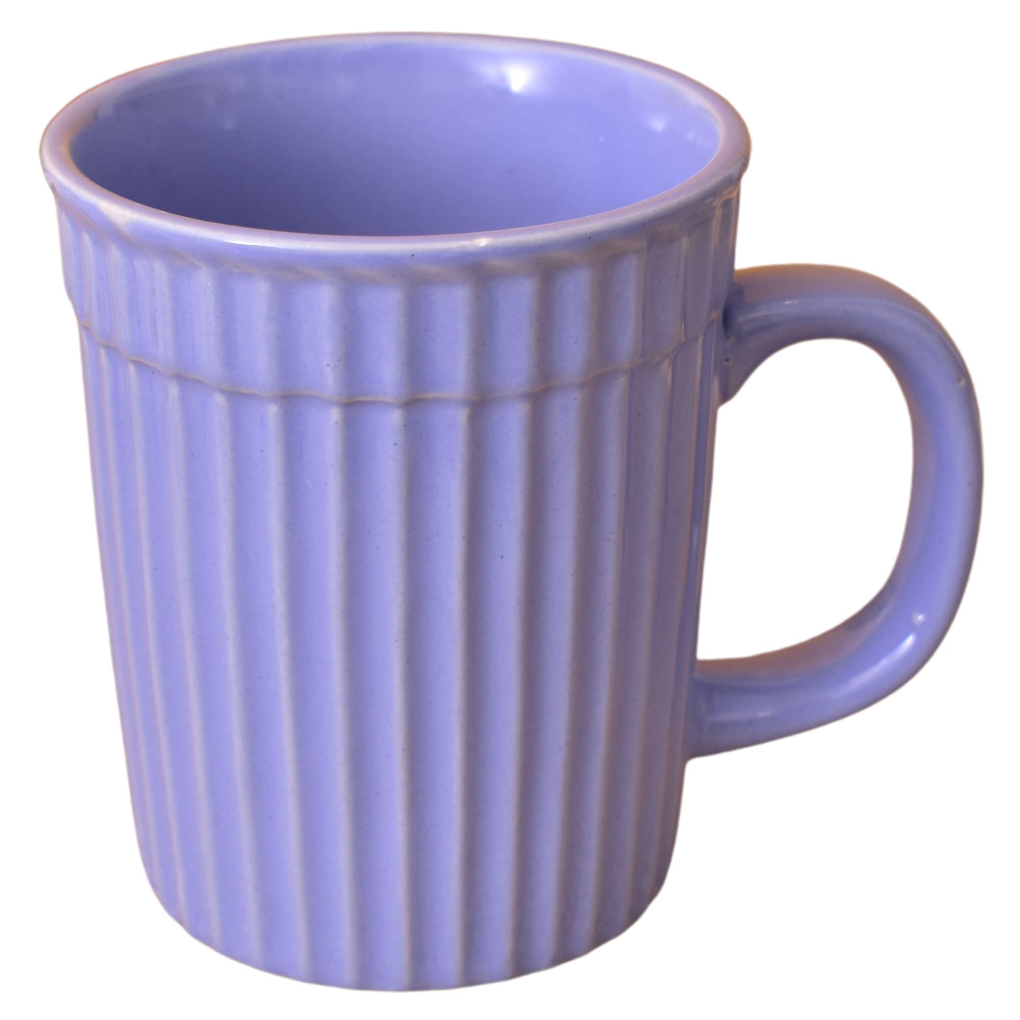 Kunhar Ceramic Coffee Mugs - 1 Piece, Cornflower Blue, 290ml