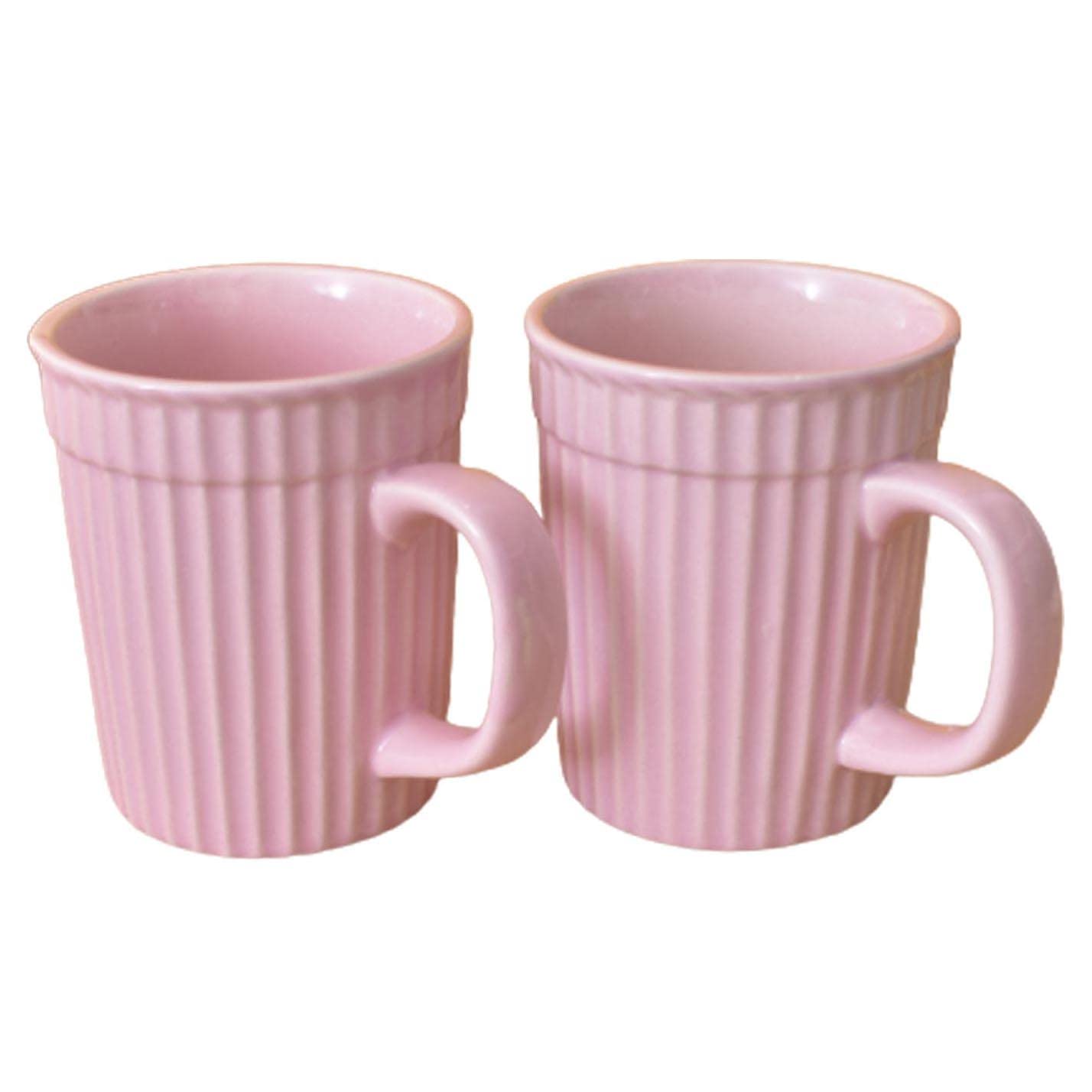 Kunhar Ceramic Coffee Mugs - 2 Piece, Orchid, 290ml