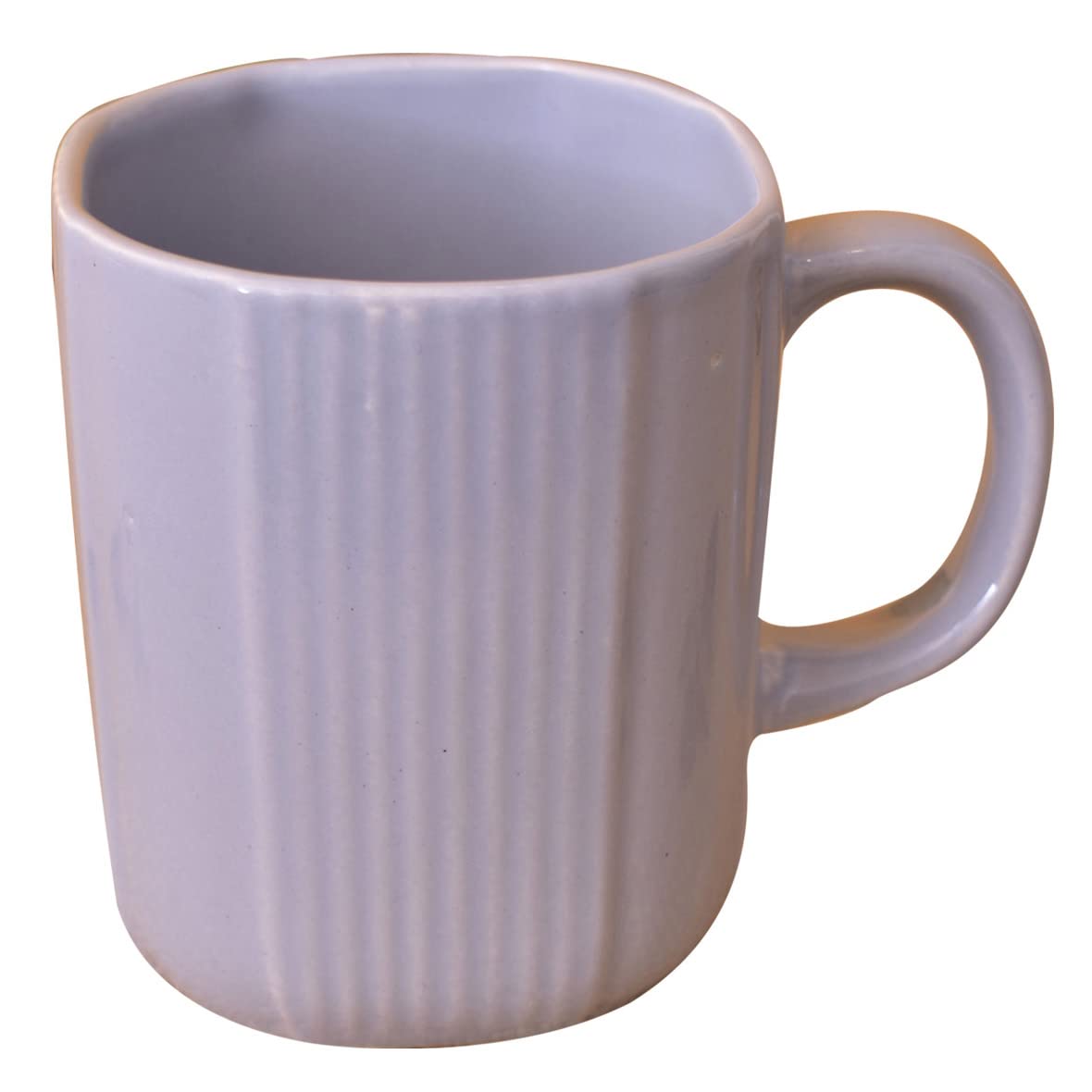 Kunhar Ceramic Coffee Mugs - 2 Piece, Baby Blue, 300ml