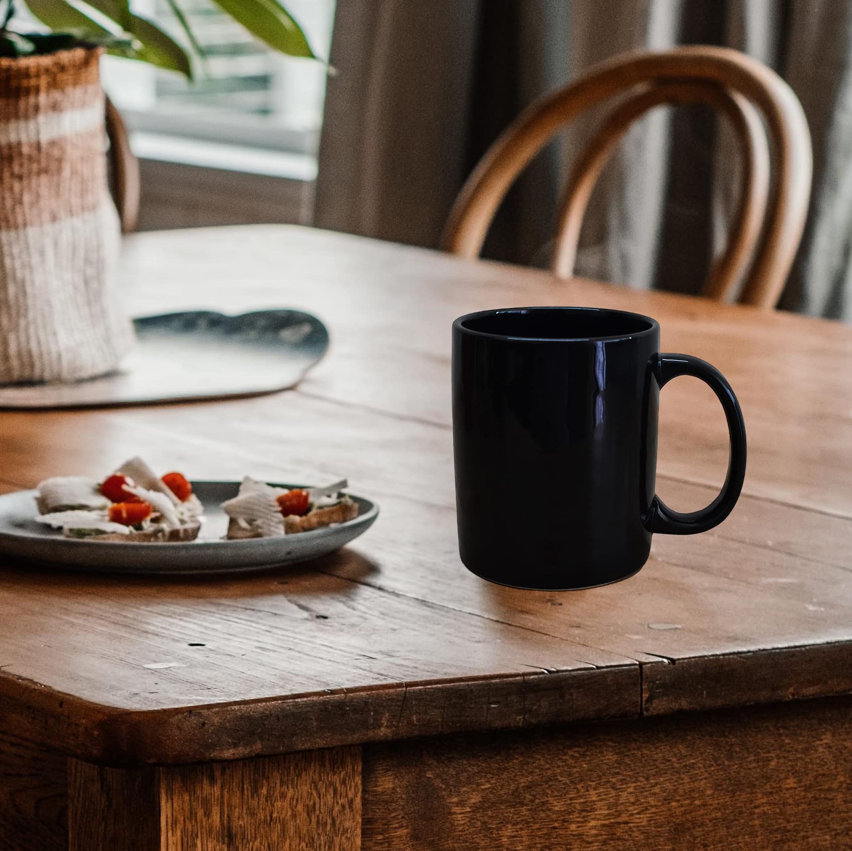 Kunhar Ceramic Milk Mug, Coffee Mug, Mughal Painting Mug - 1 Piece, Blue, 400 ml