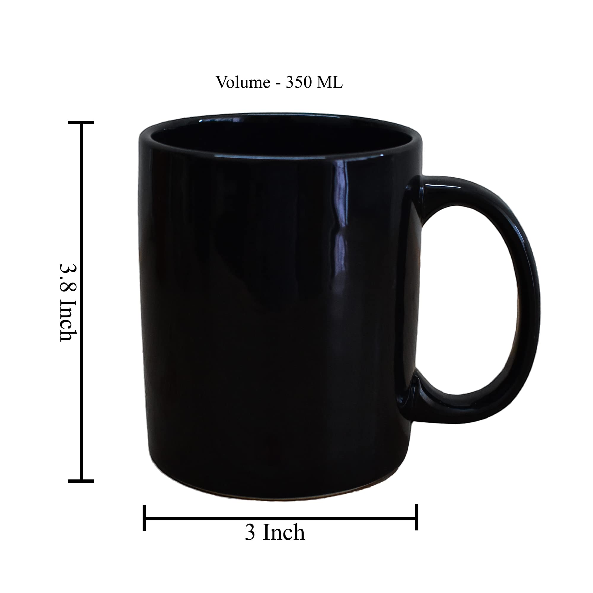 Kunhar Ceramic Milk Mug, Coffee Mug, Mughal Painting Mug - 1 Piece, Blue, 400 ml