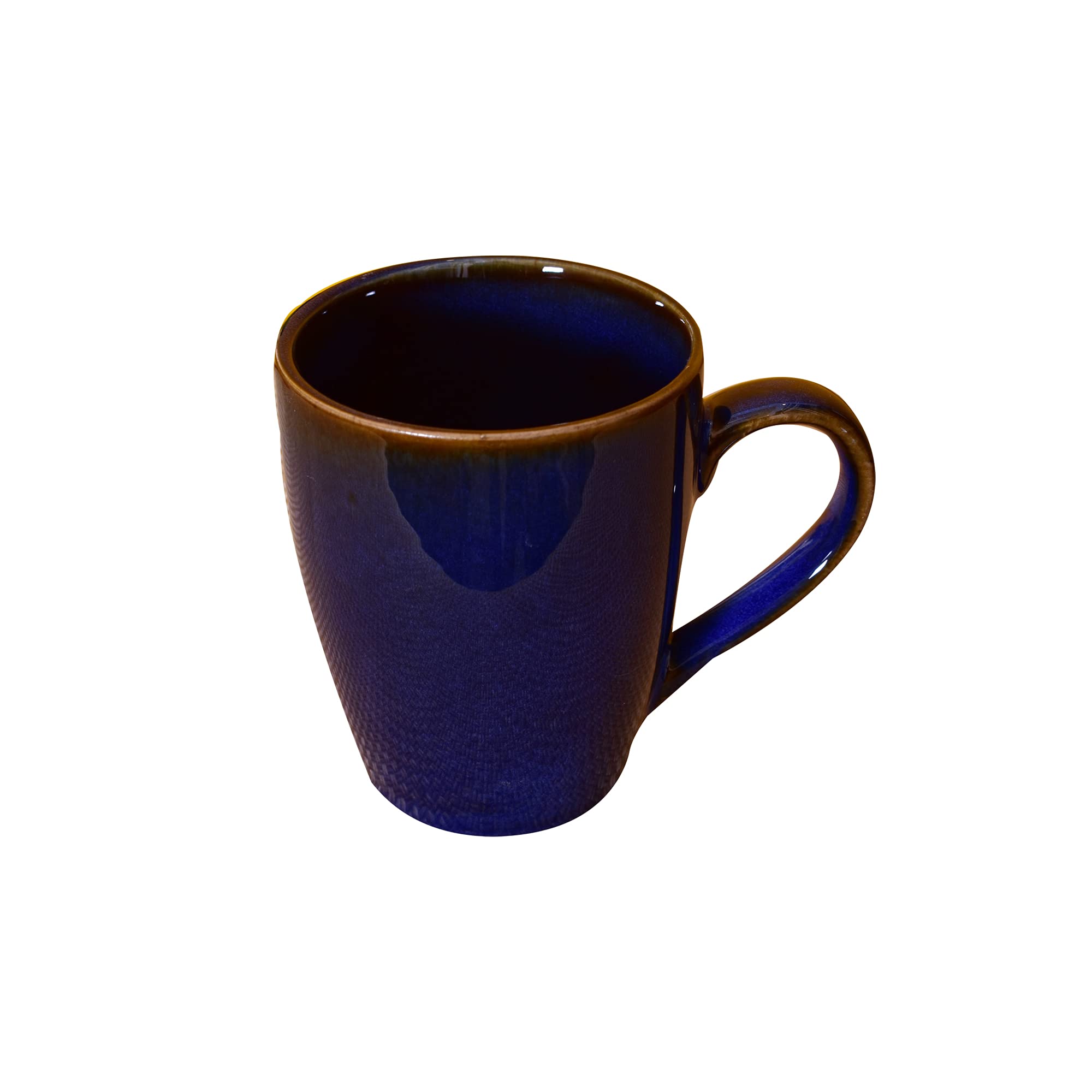 Kunhar Ceramic Milk Mugs, Coffee Mugs - 1 Piece, Blue, 350ml