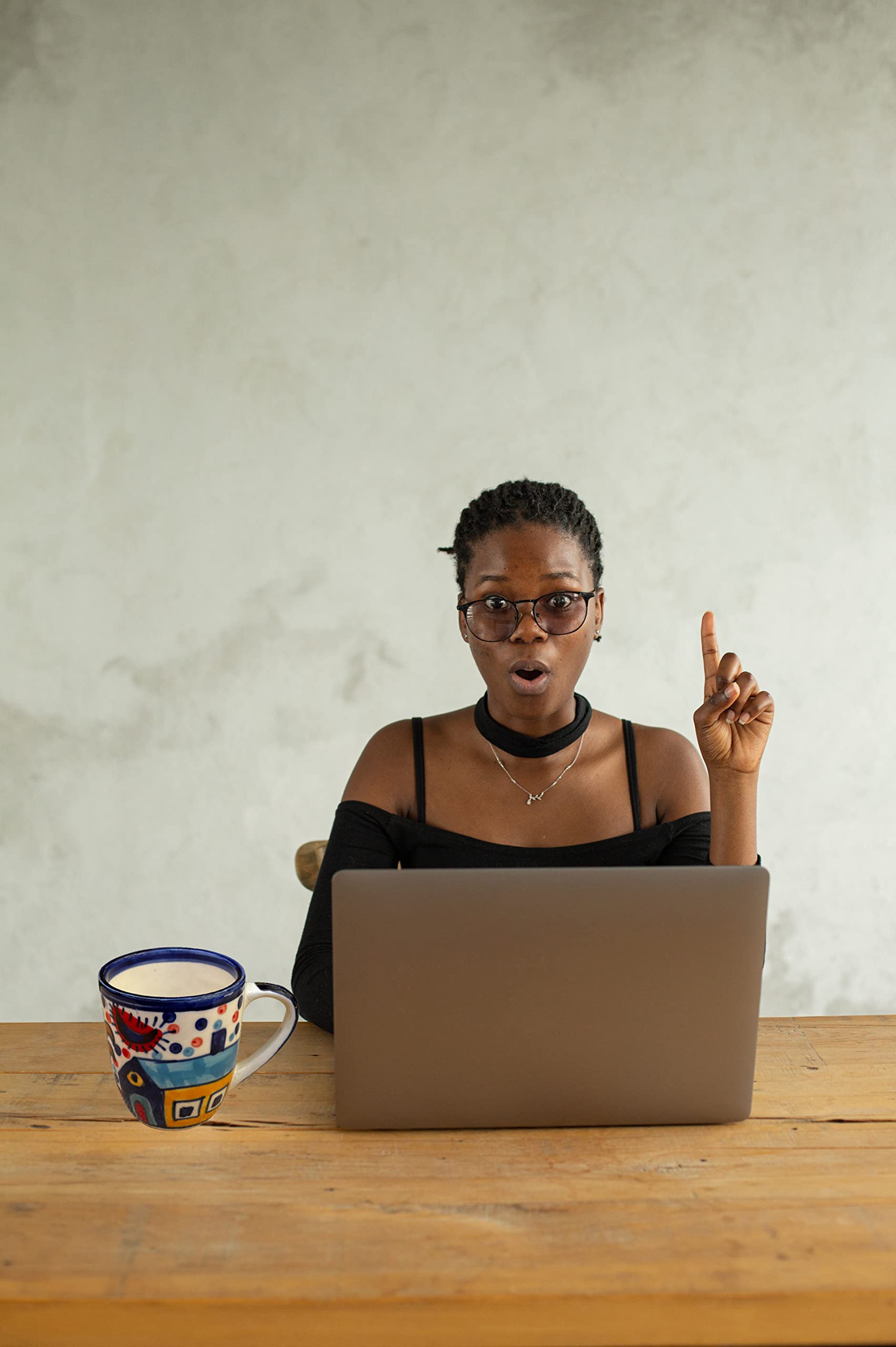 Kunhar Ceramic Hut Painting Coffee Mugs, Milk Mug - 220 Ml, 2 Pieces, Multicolor