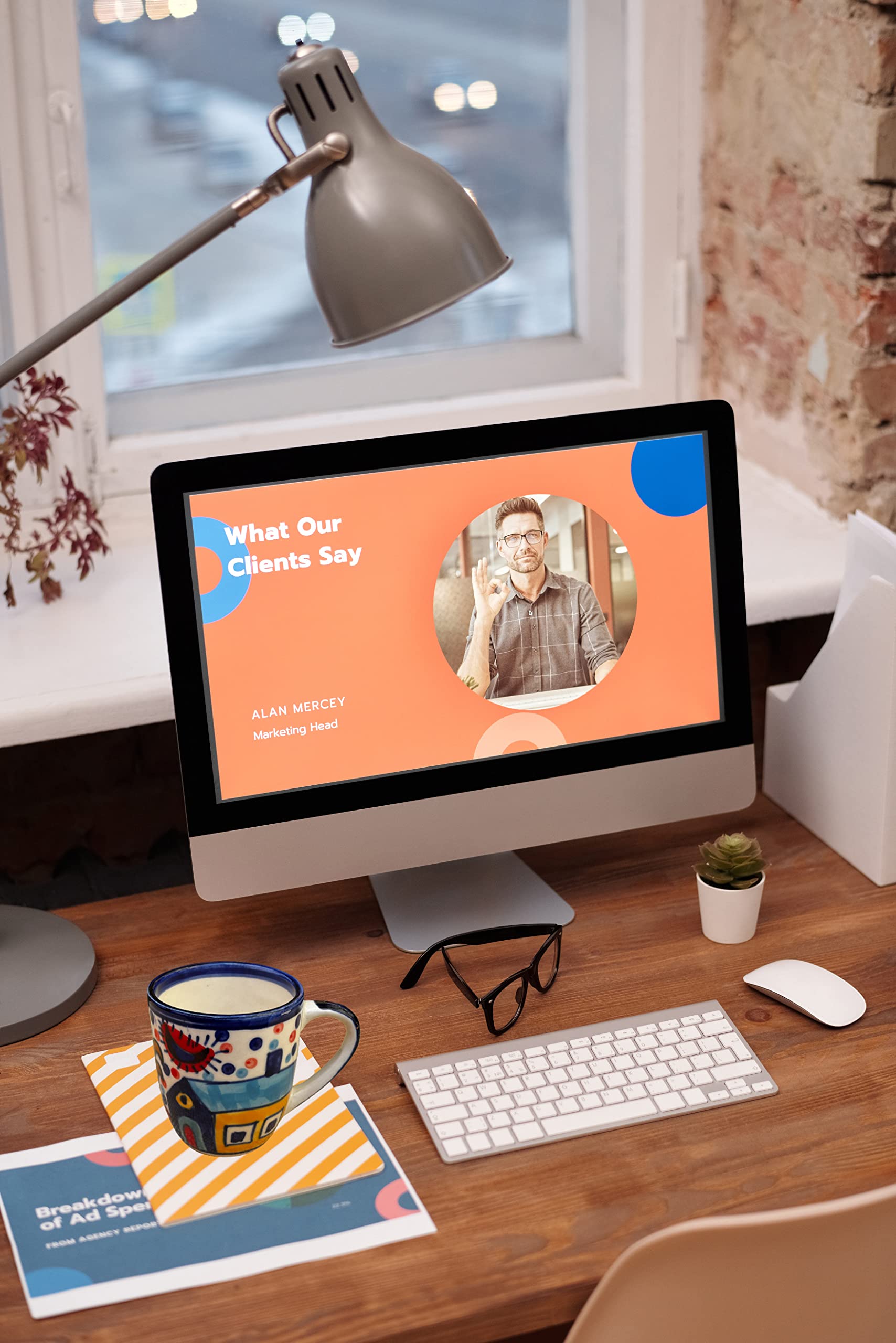 Kunhar Ceramic Hut Painting Coffee Mugs, Milk Mug - 220 Ml, 4 Pieces, Multicolor