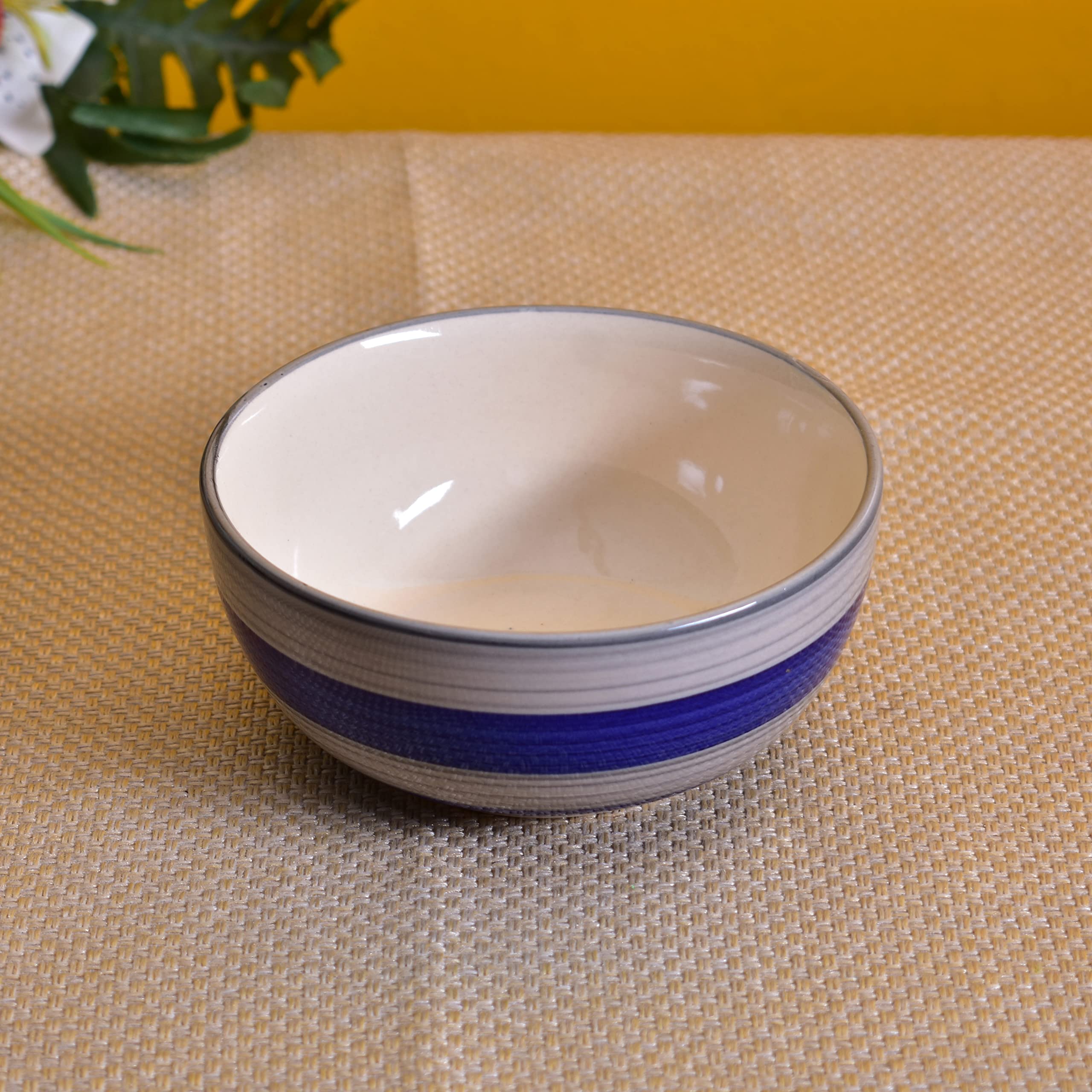 Kunhar Ceramic Mixing Bowls - 1500 ML and 800 ML, 2 Pieces, Monsoon