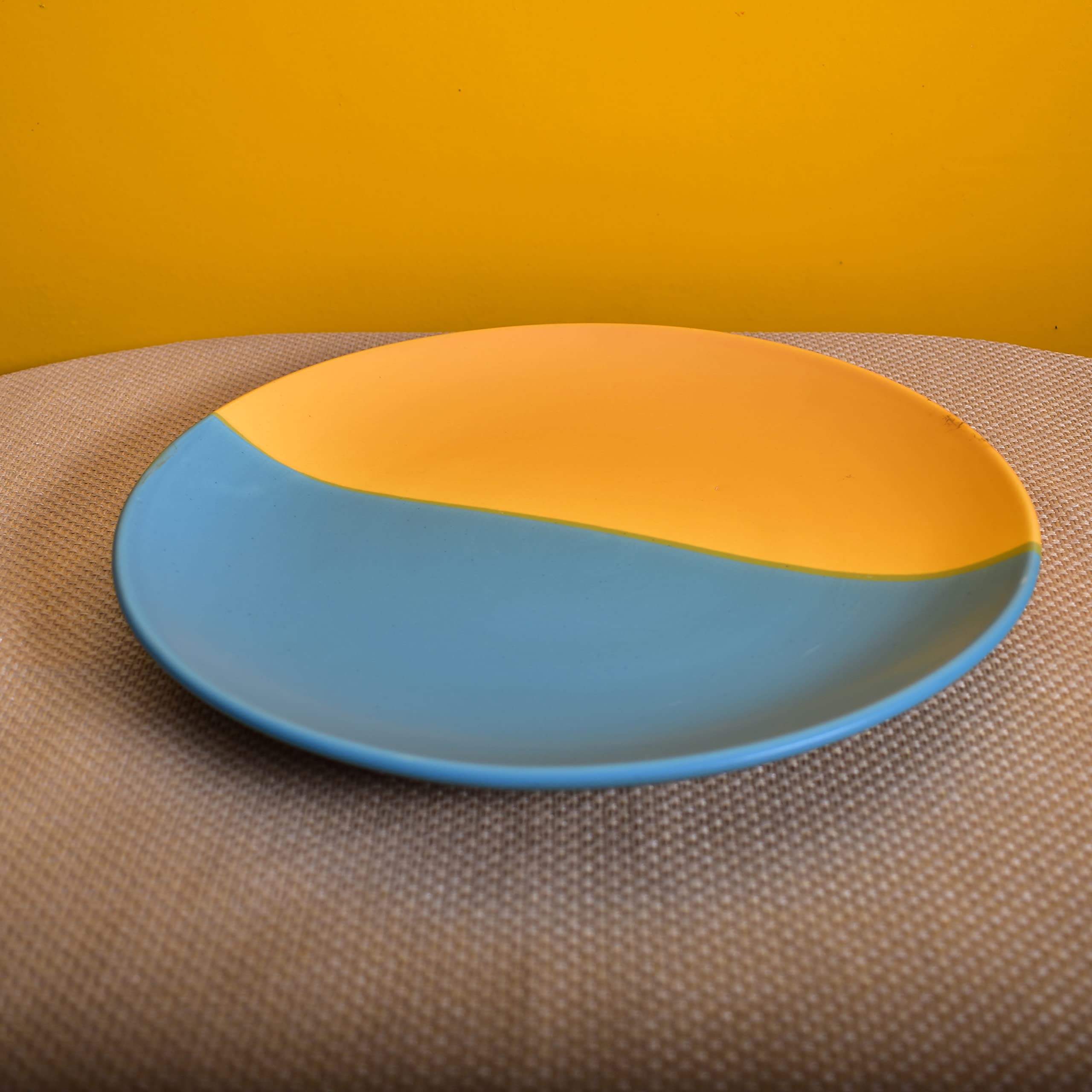 Kunhar Ceramic Plate, 10 Inch, 2 Pieces, Multicolor