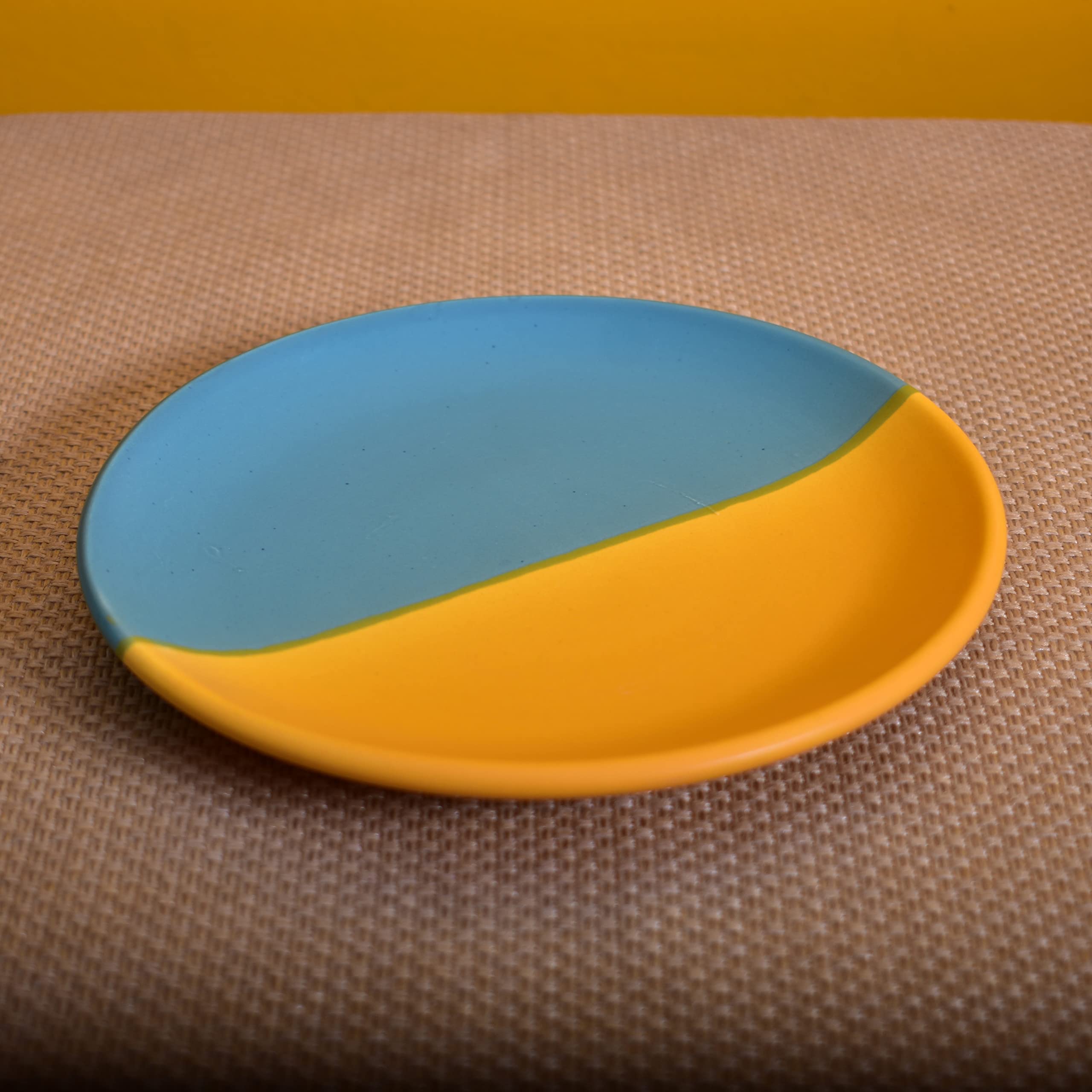 Kunhar Ceramic Plate, 10 Inch, 2 Pieces, Multicolor