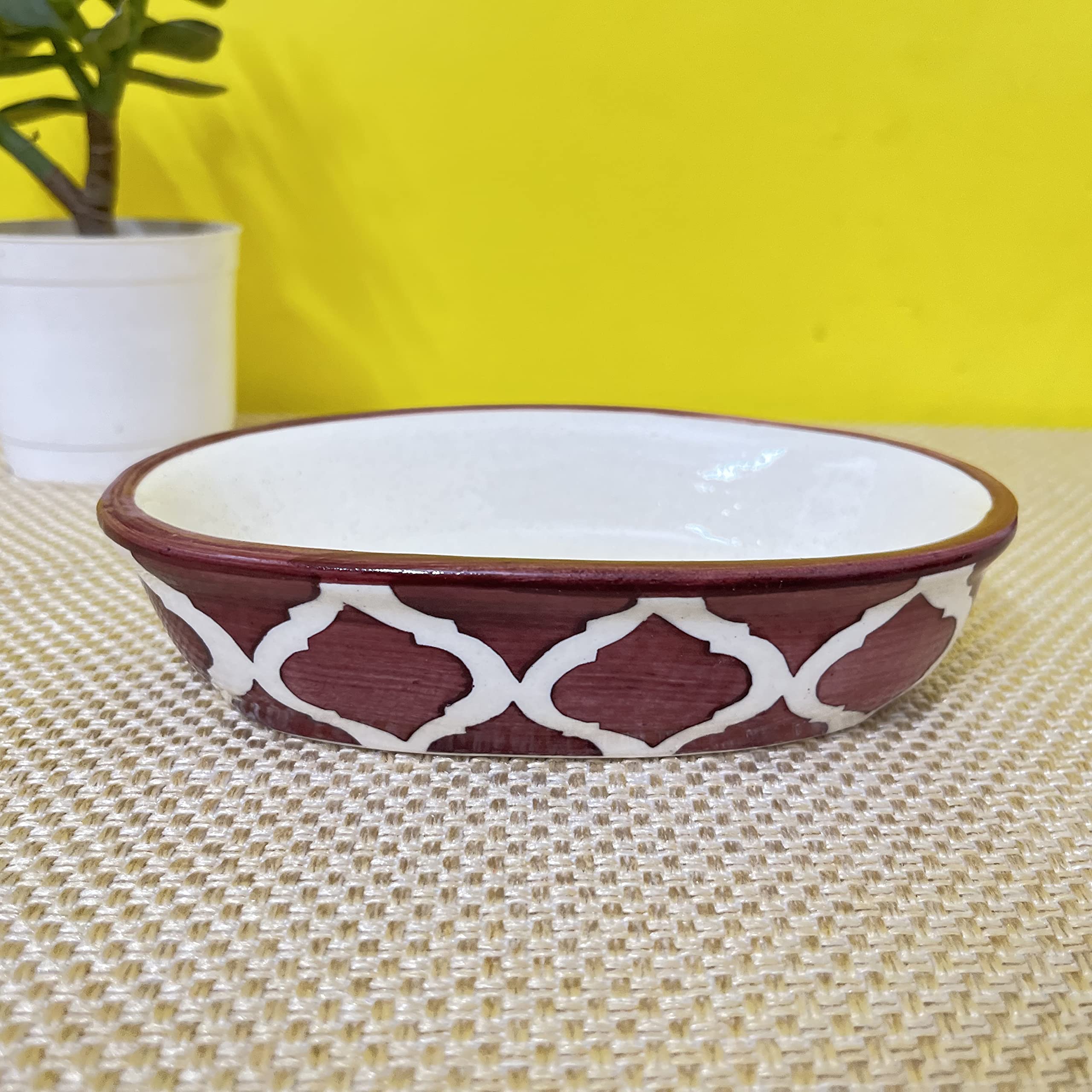 KunhaR Ceramic Soap Dish Holder, Ceramic Soap Dish Tray Holder, Purple Brown