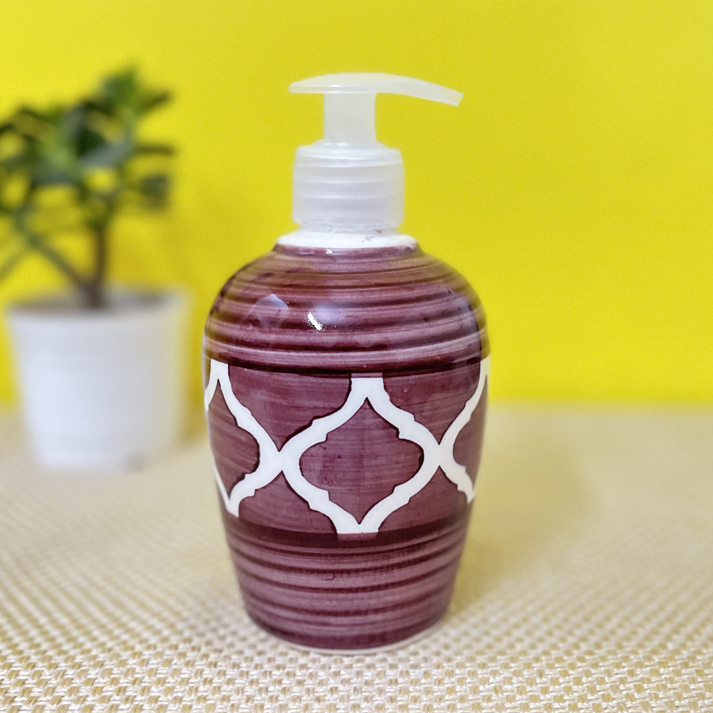 Kunhar Liquid Soap Dispenser, 300 Ml, Purple Brown