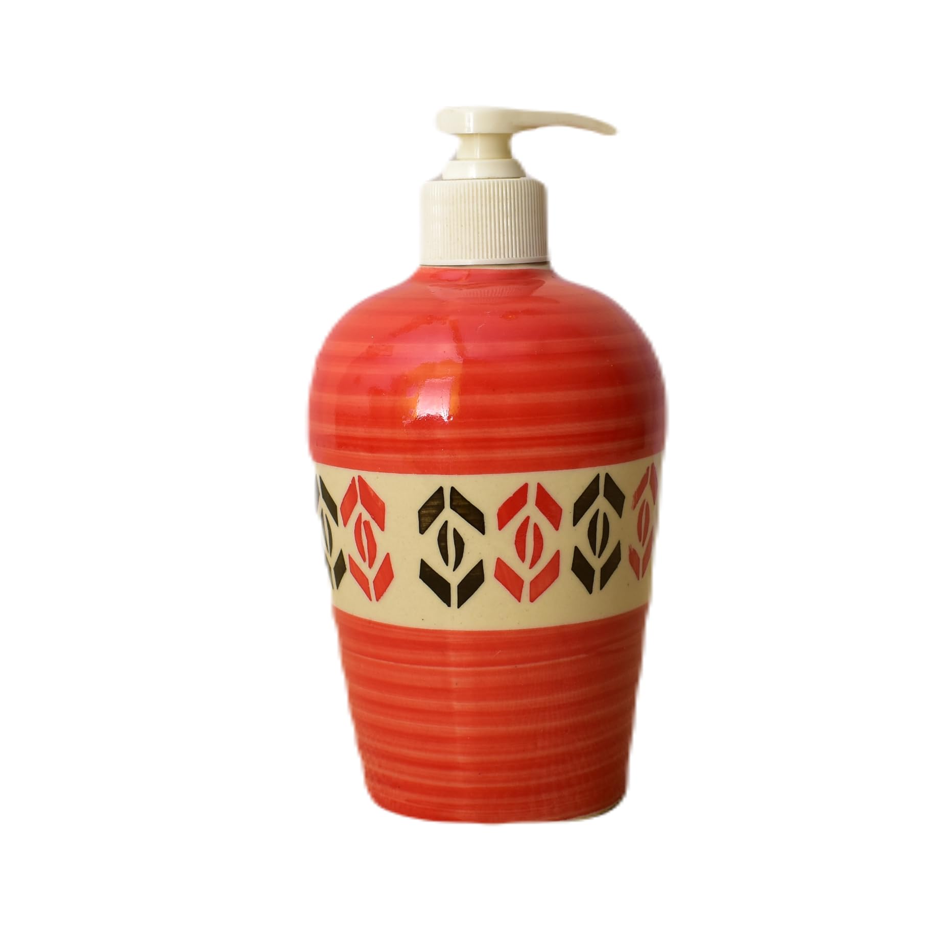 KunhaR Ceramic Long-Lasting Liquid Handwash Soap Dispenser for Bathroom | Handwash Bottle for Kitchen | Soap Dispenser for Wash Basin | Bathroom Accessories | 450 ml, 1 Piece, Jasper