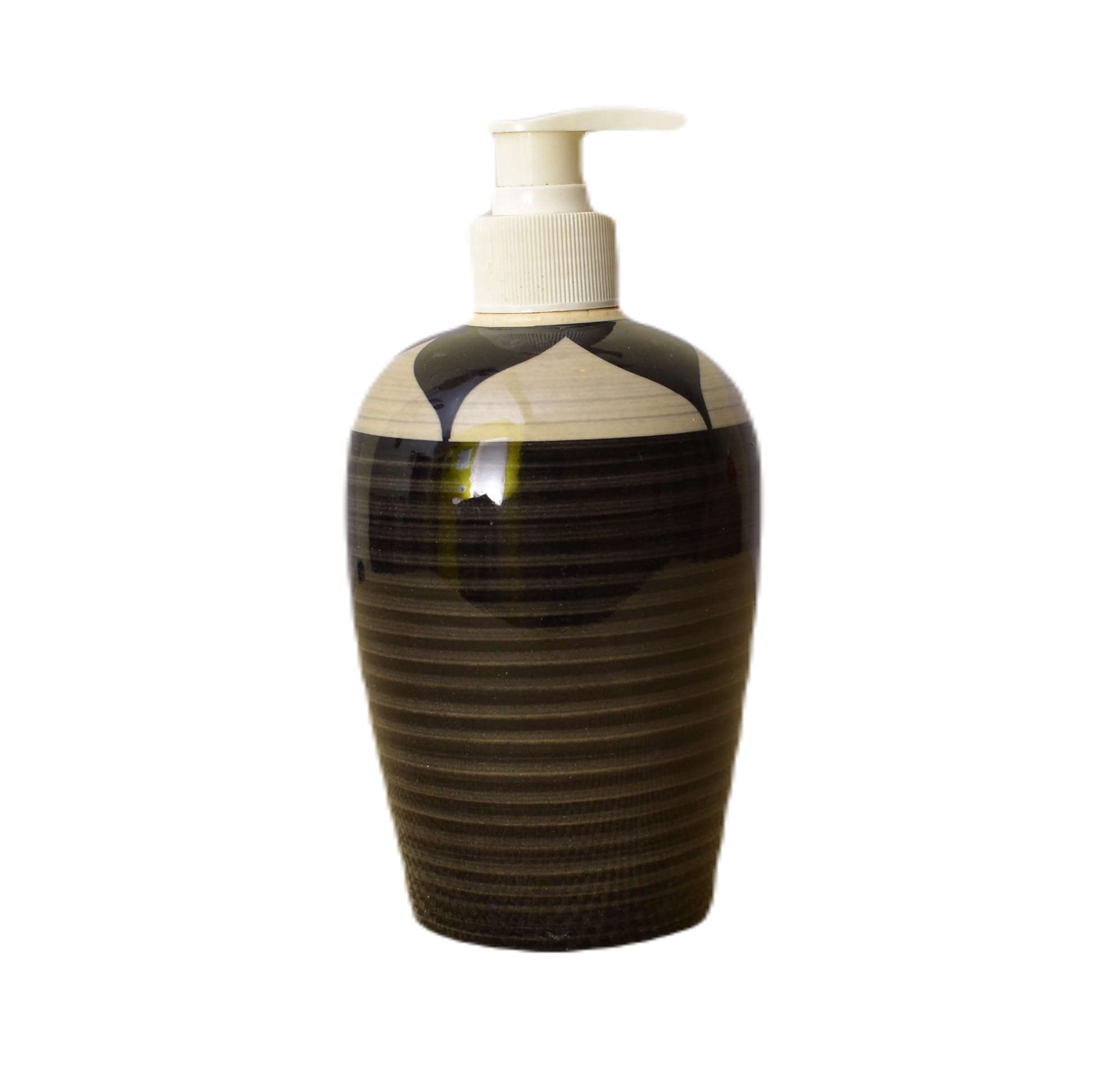 KunhaR Ceramic Long-Lasting Liquid Handwash Soap Dispenser for Bathroom | Handwash Bottle for Kitchen | Soap Dispenser for Wash Basin | Bathroom Accessories | 450 ml, 2 Pieces, Graphite