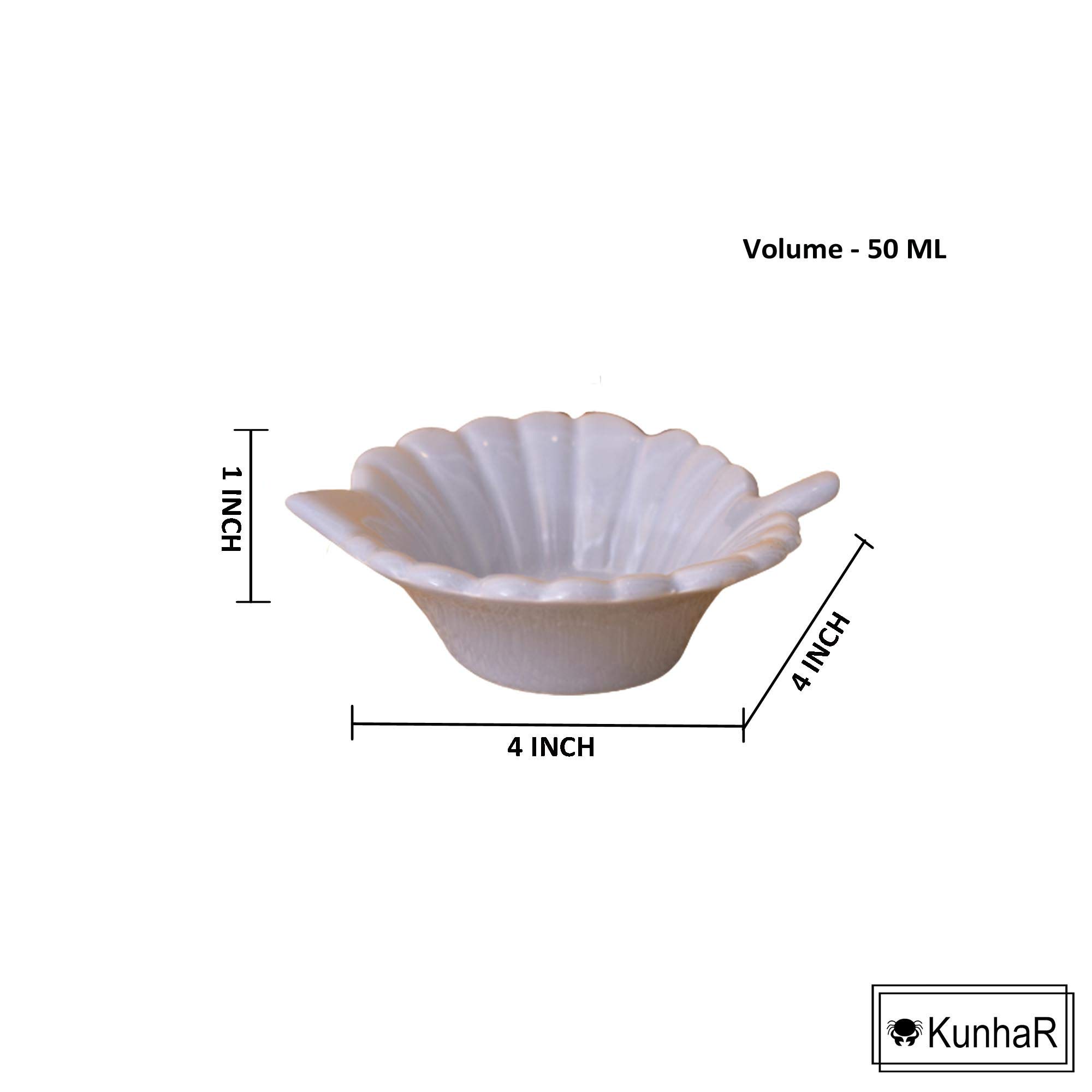 Kunhar Ceramic Sauce Holder - 50 ML, 2 Pieces, Baby Blue