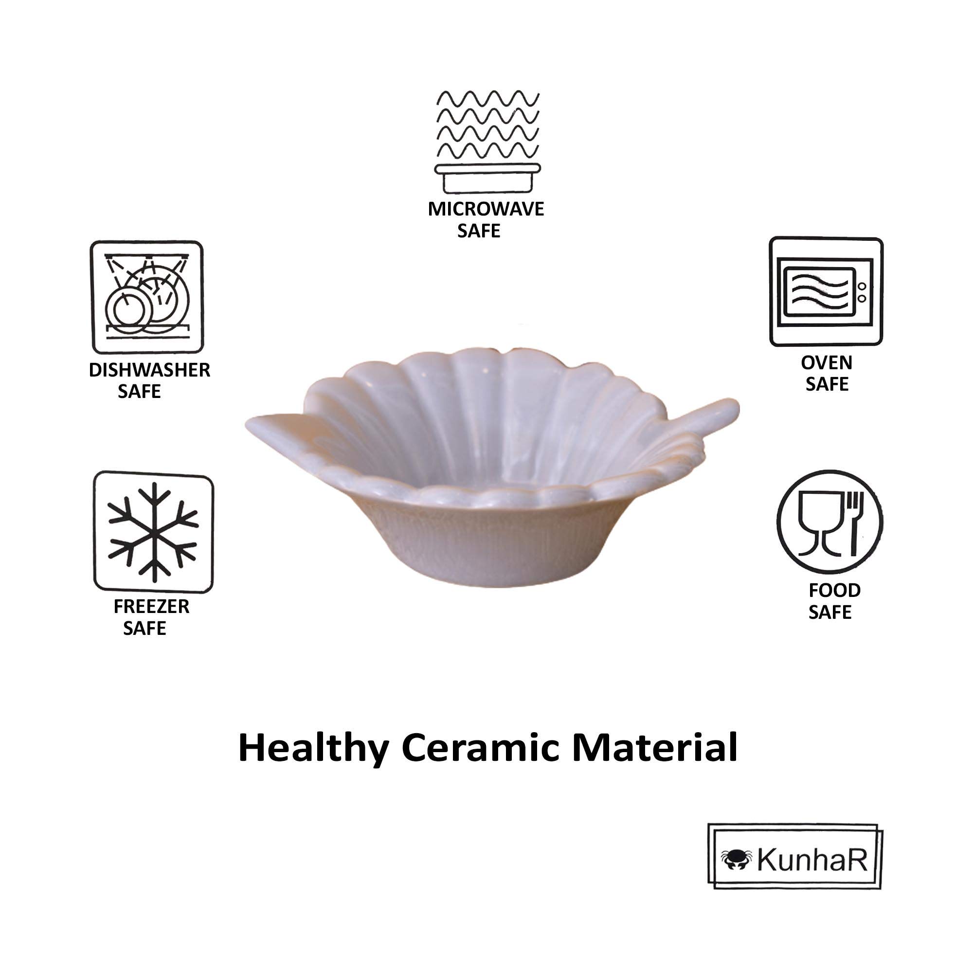 Kunhar Ceramic Sauce Holder - 50 ML, 2 Pieces, Baby Blue