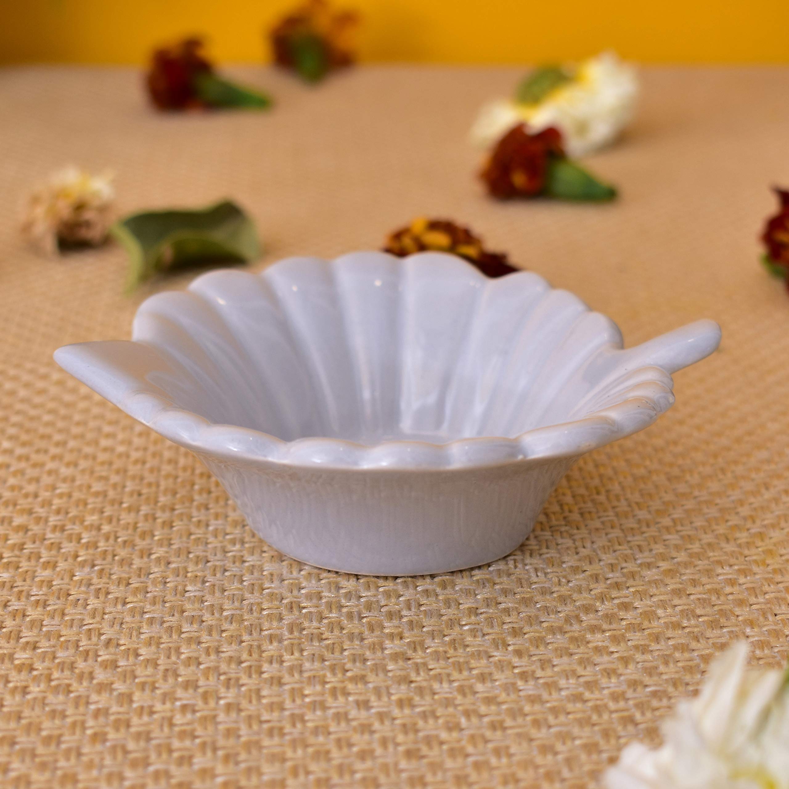 Kunhar Ceramic Sauce Holder - 50 ML, 2 Pieces, Baby Blue