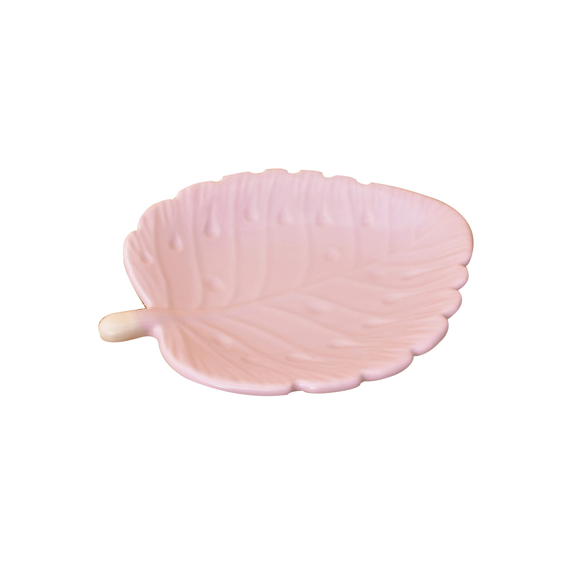 Kunhar Ceramic Leaf Shaped Snacks Serving Tray, Serving Tray