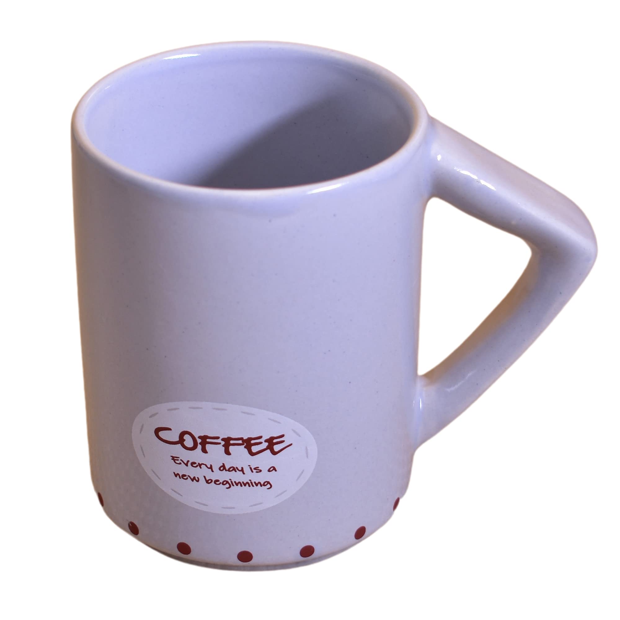 Kunhar Ceramic Tea Cups, Coffee Cups - 6 Pieces, Rock Blue, 200 Ml