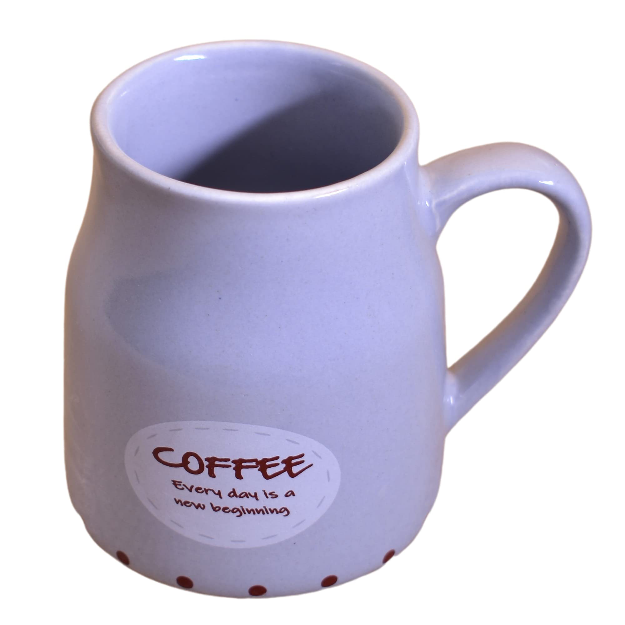 Kunhar Ceramic Tea Cups, Coffee Cups - 6 Pieces, Rock Blue, 160 Ml