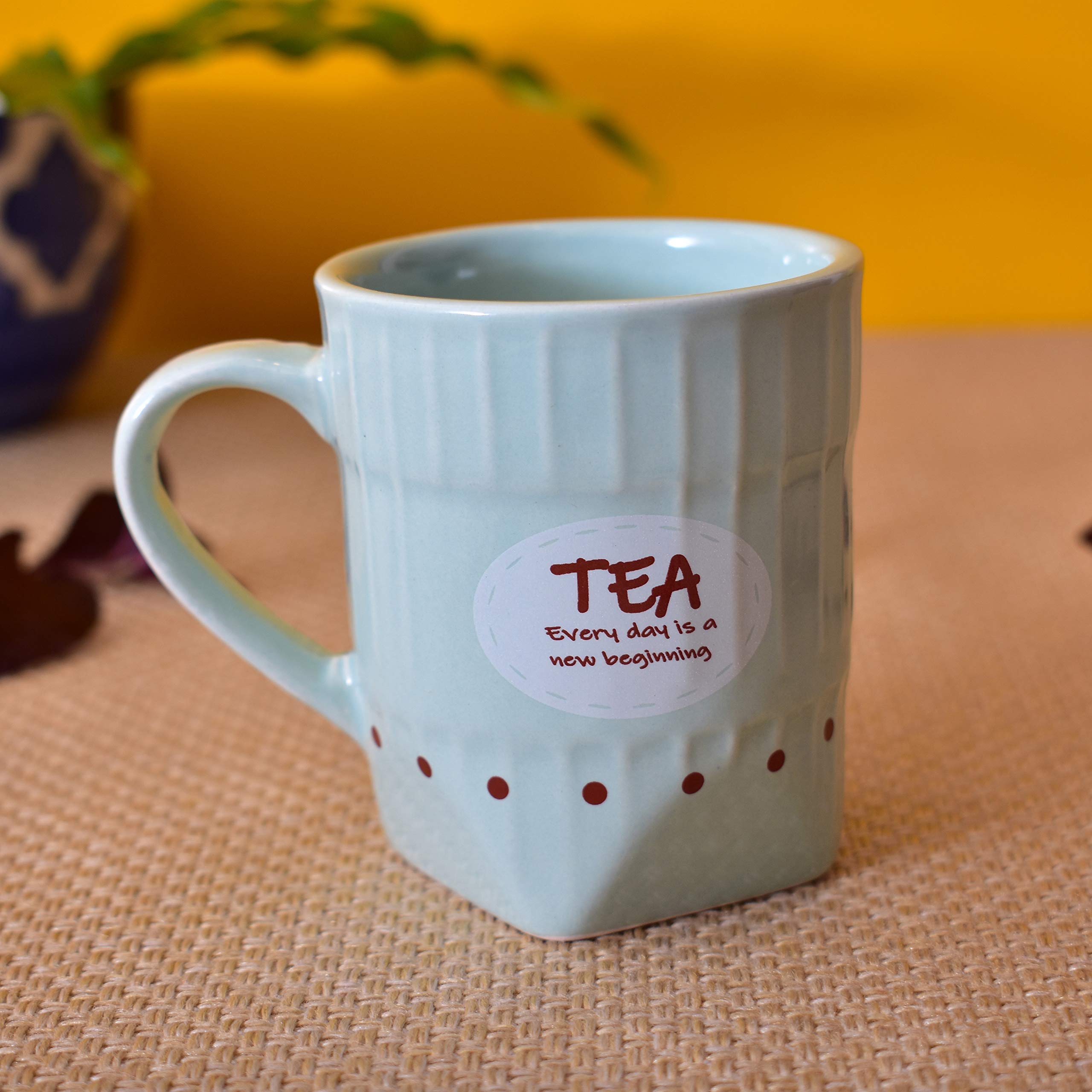 Kunhar Ceramic Multicolor Tea Cup, Frontier Design Tea Cup, Coffee Mug, Milk Mug (150 Ml Set of 6)