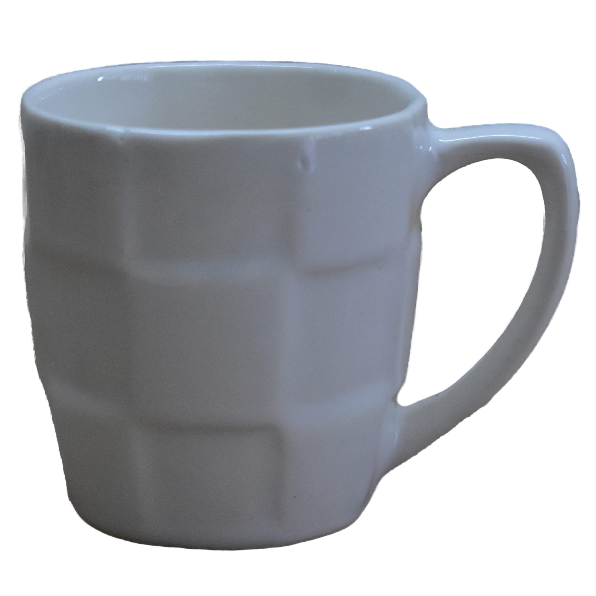 Kunhar Ceramic Tea Cup - 200 Ml, 4 Pieces, White